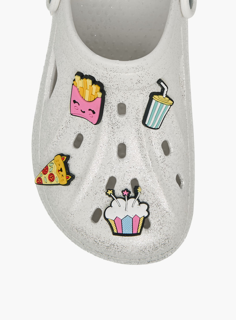 Aqua Girls Food Jibbitz Charm Detail Clogs-girls-shoes-sandals-image-4