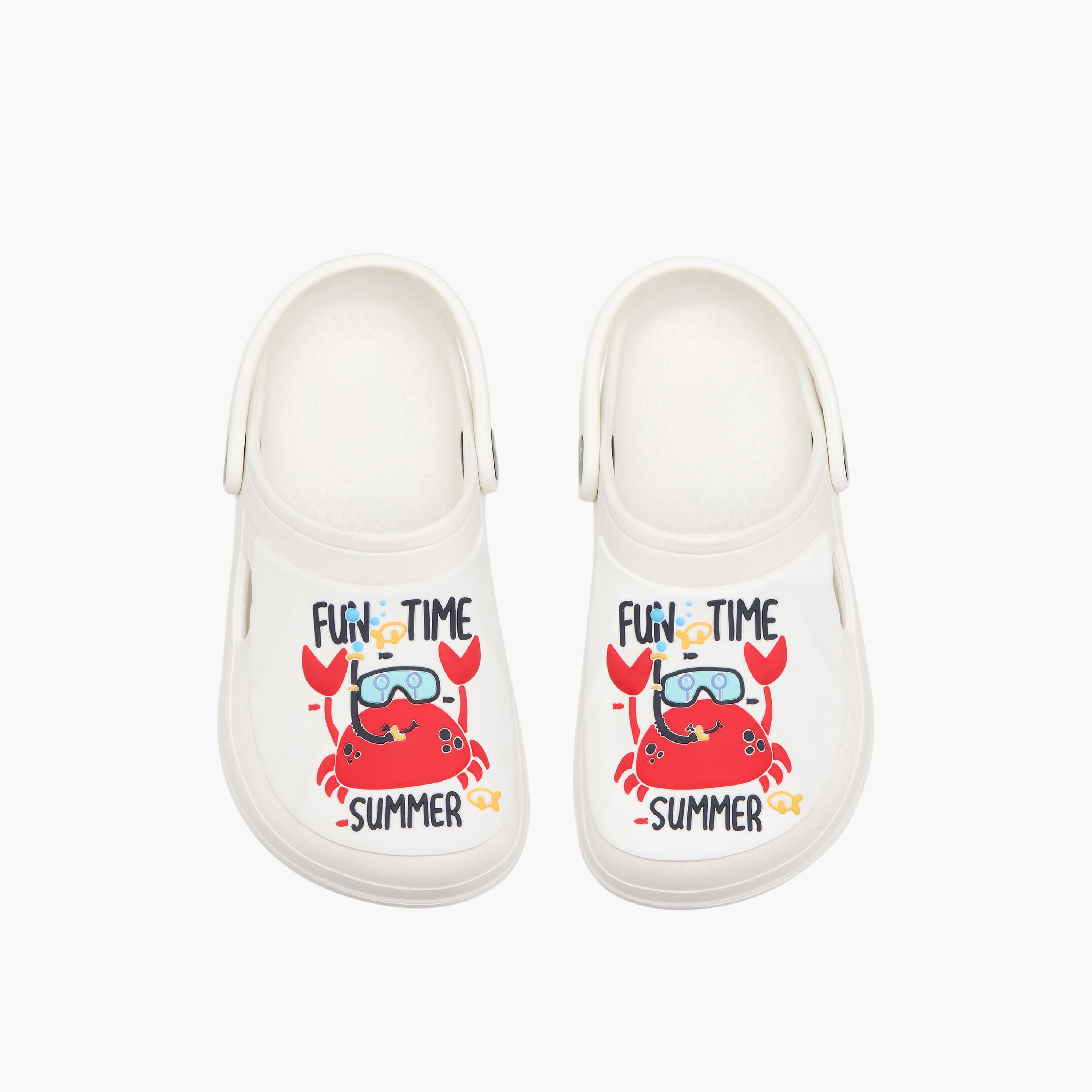 Aqua Boys Crab Print Clogs-boys-shoes-sandals-image-1