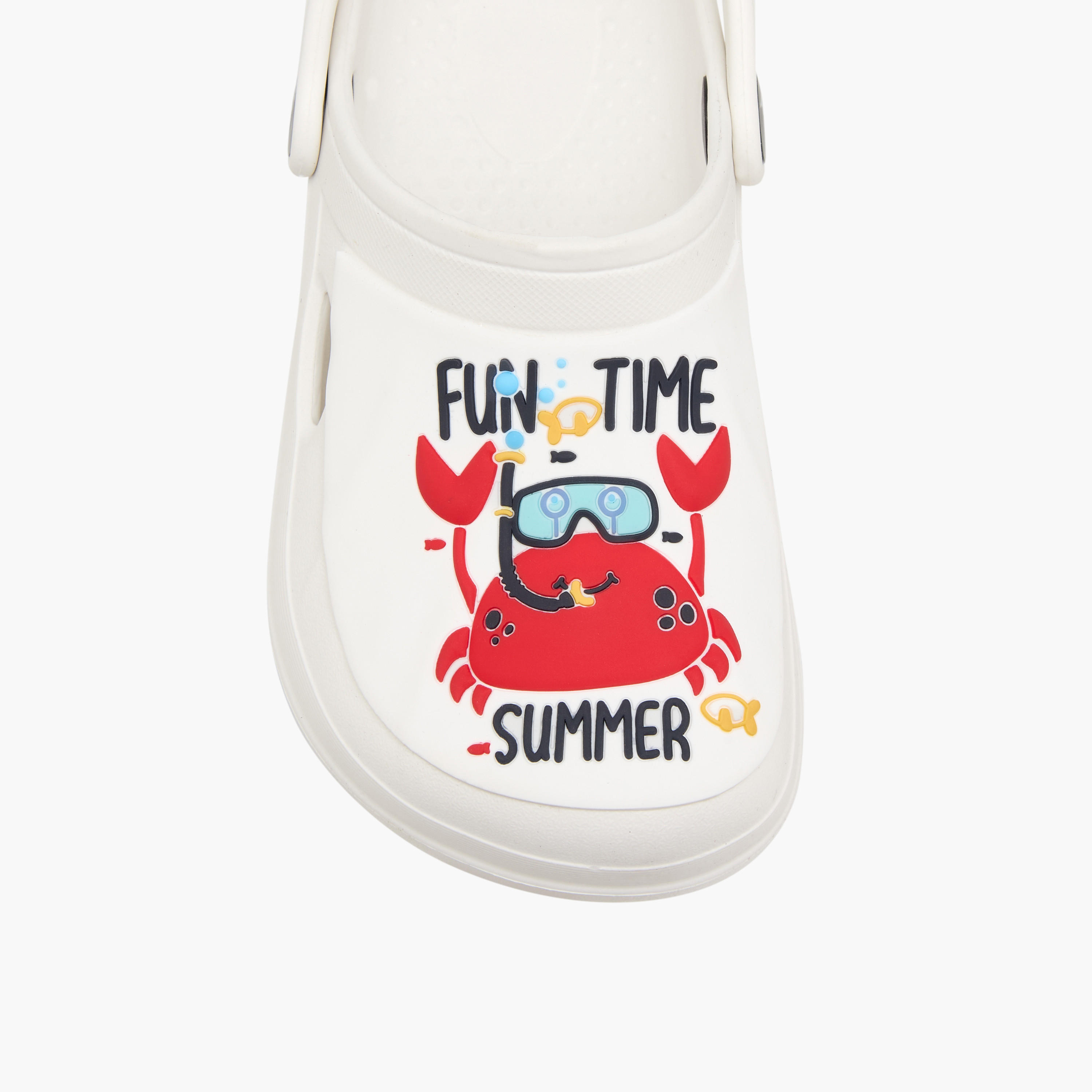 Aqua Boys Crab Print Clogs-boys-shoes-sandals-image-4