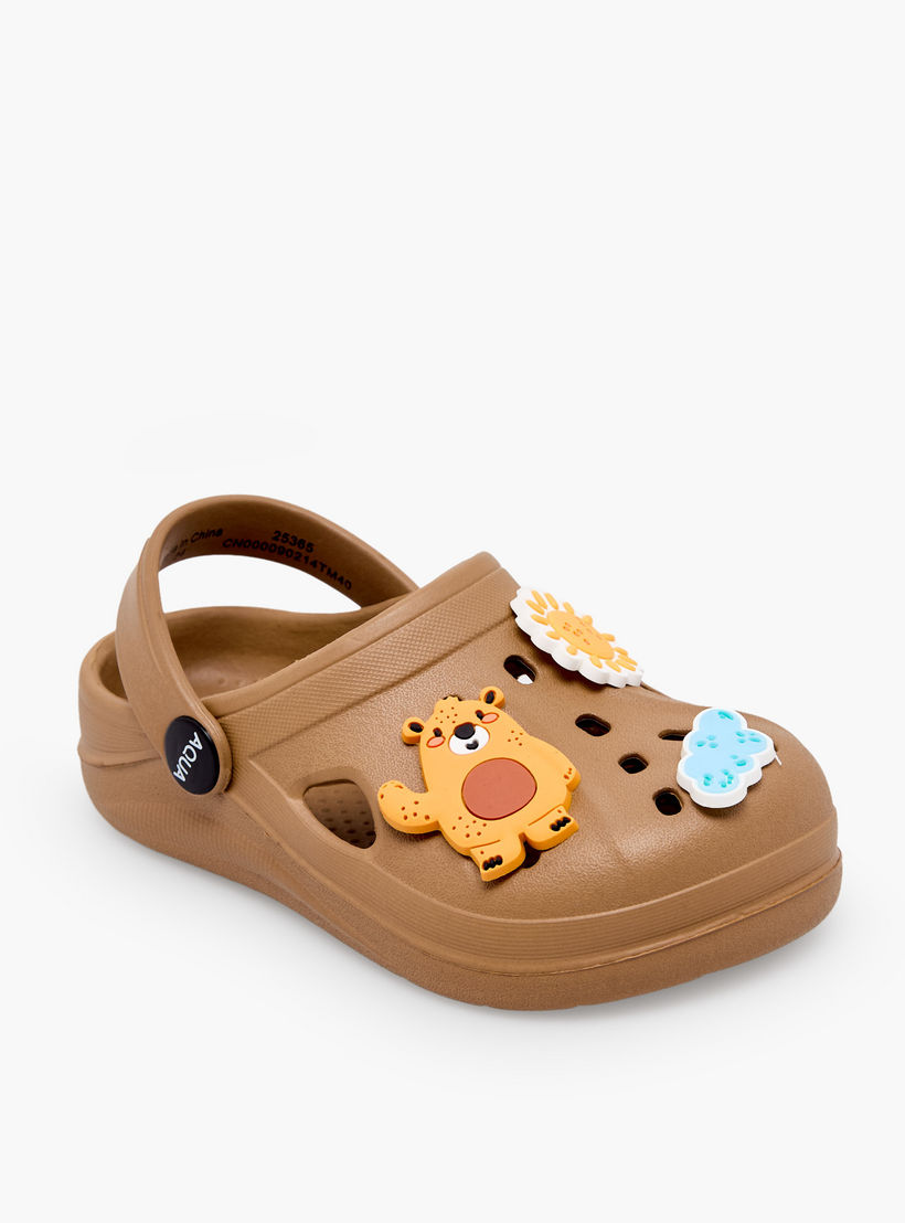Aqua Boys Bear Jibbitz Clogs-boys-shoes-sandals-image-2