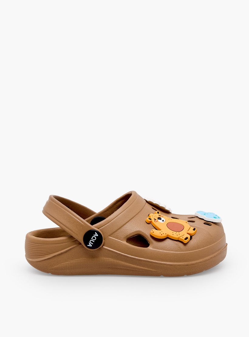 Aqua Boys Bear Jibbitz Clogs-boys-shoes-sandals-image-3
