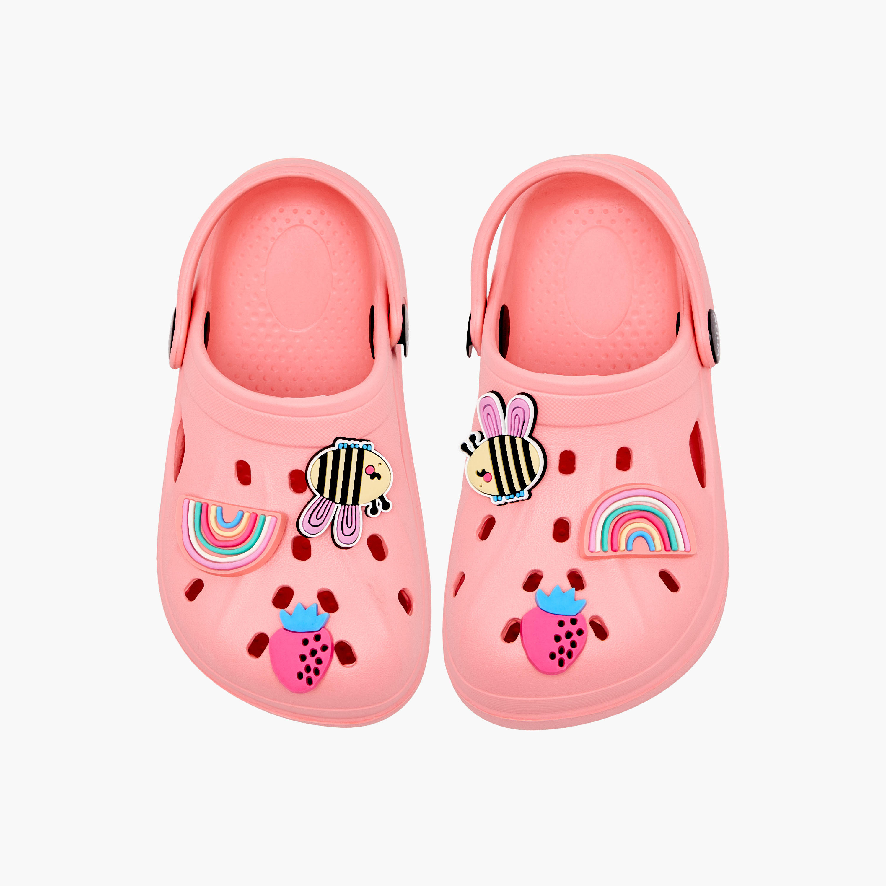 Aqua Girls Jibbitz Embellished Clogs-girls-shoes-sandals-image-1