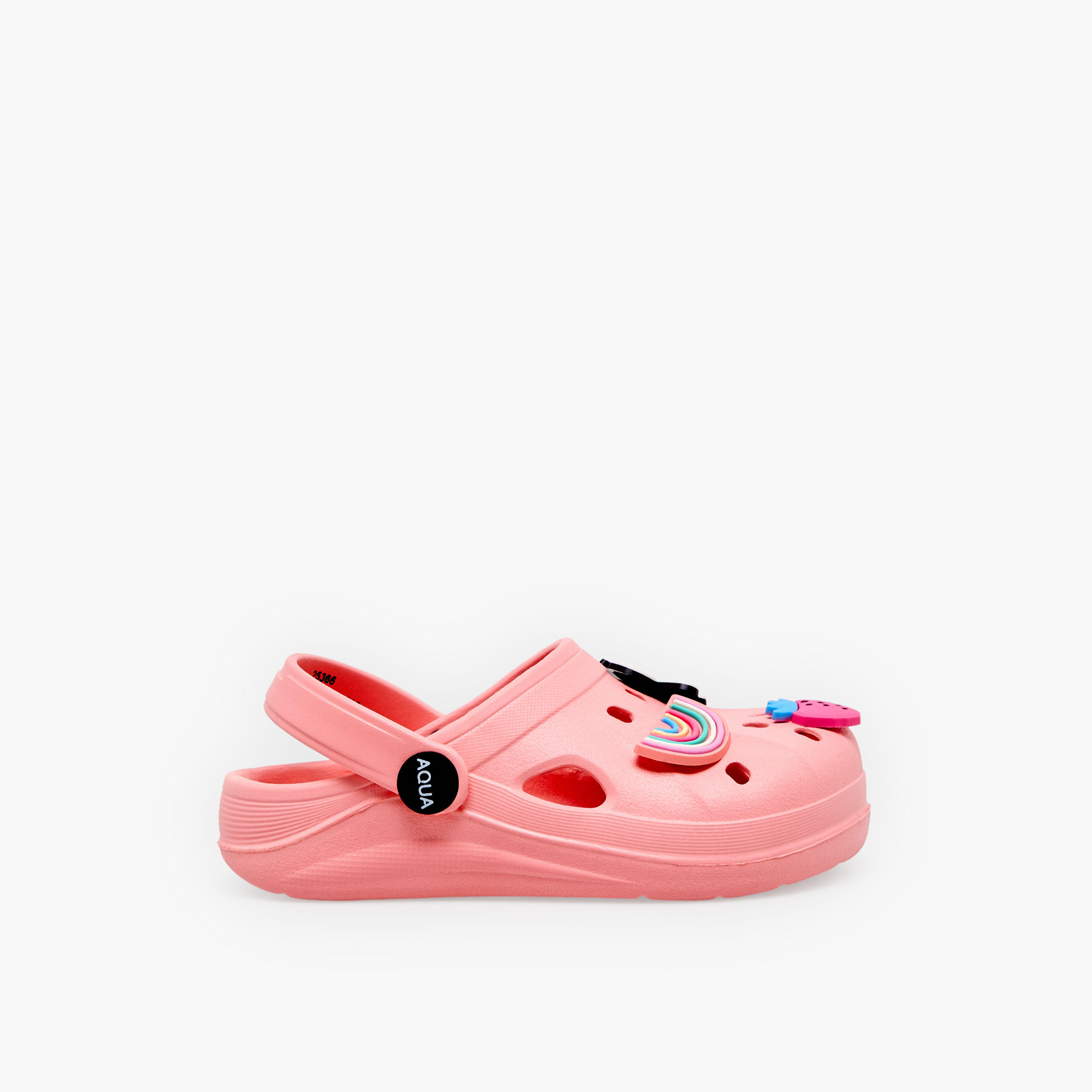 Aqua Girls Jibbitz Embellished Clogs-girls-shoes-sandals-image-3