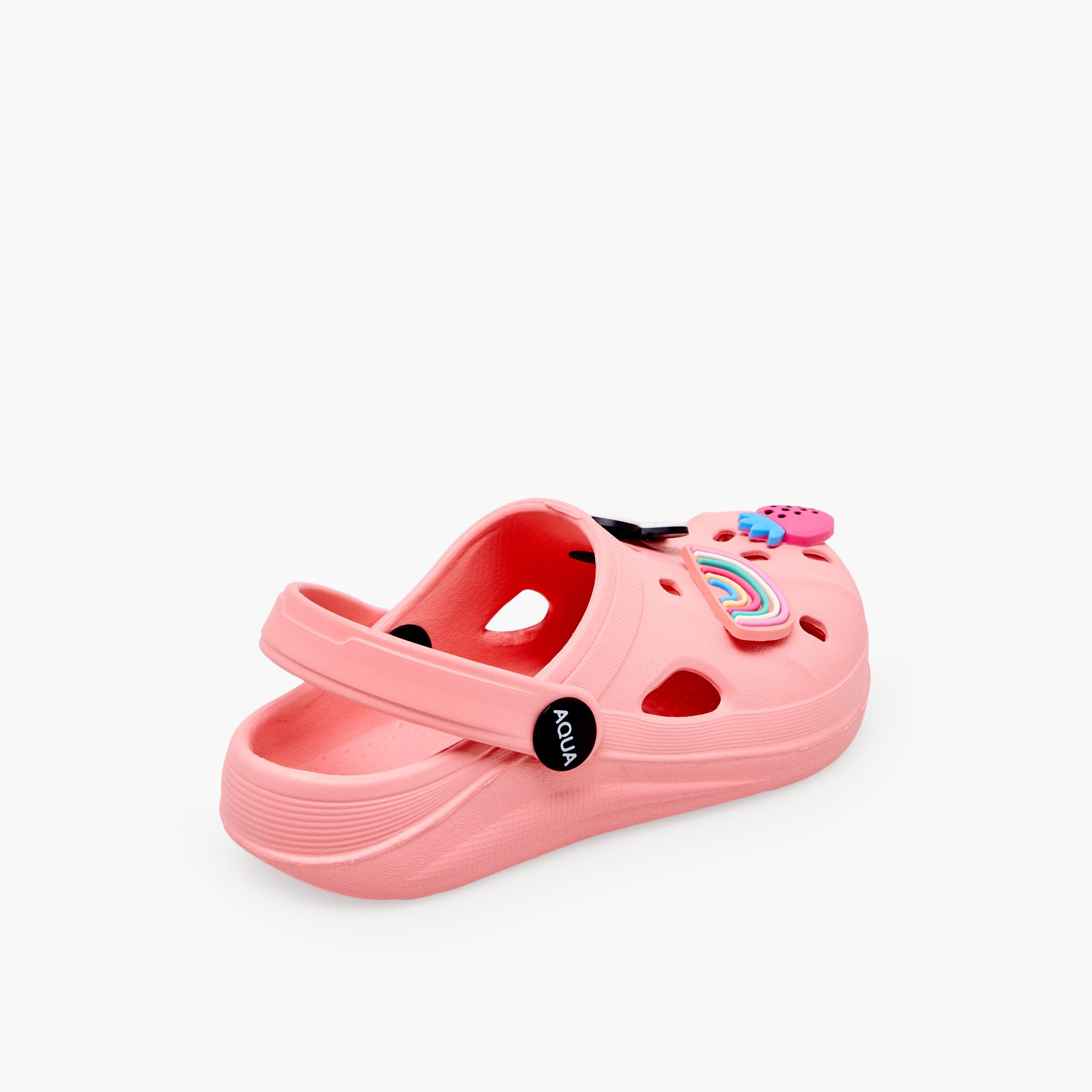 Aqua Girls Jibbitz Embellished Clogs-girls-shoes-sandals-image-6
