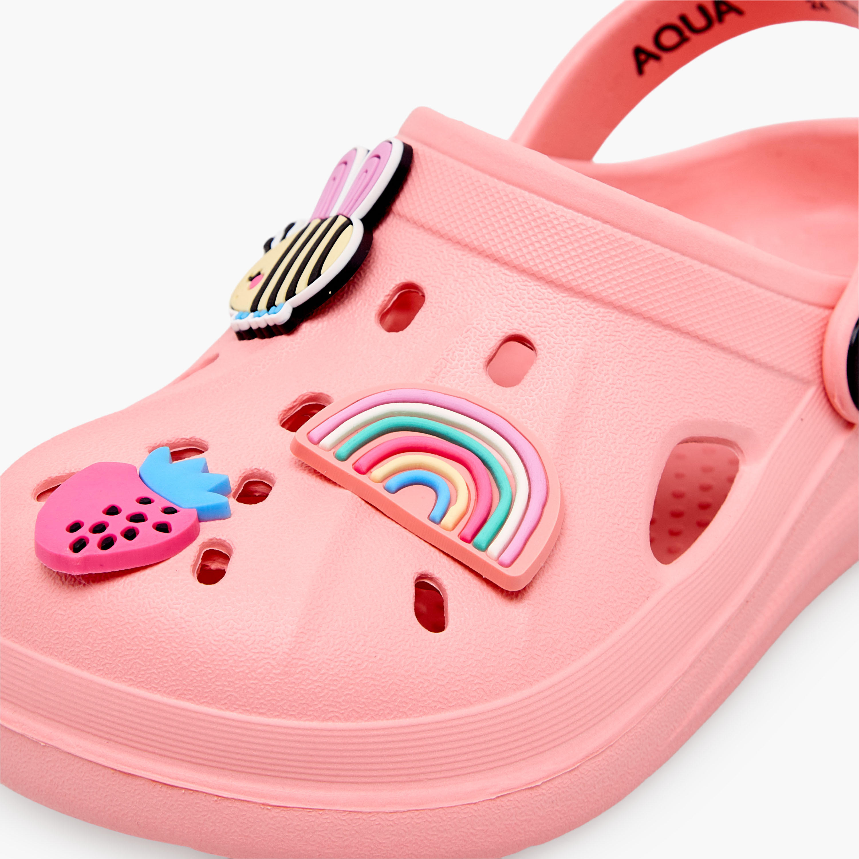 Aqua Girls Jibbitz Embellished Clogs-girls-shoes-sandals-image-7