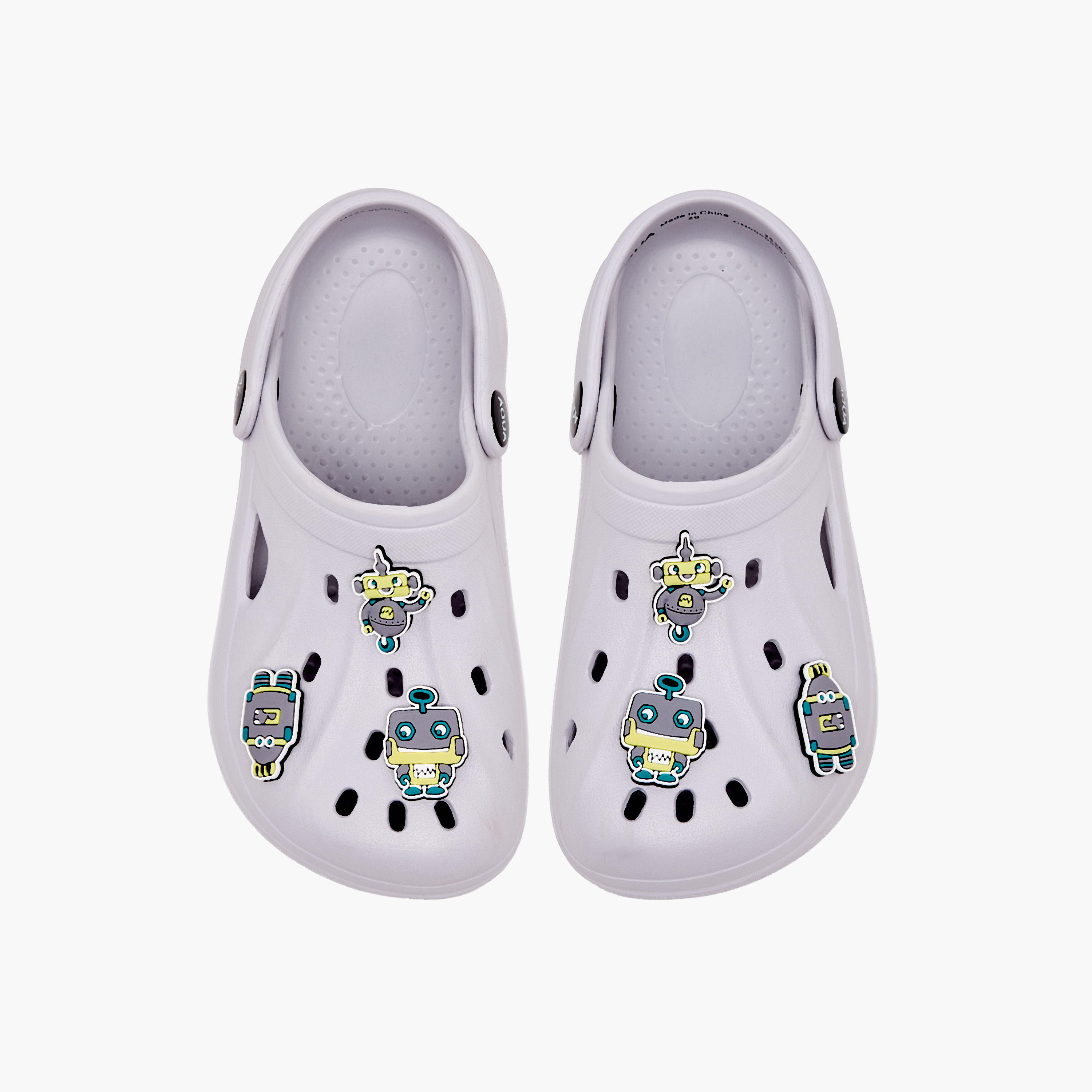 حذاء كلوج بزينة روبوت للأولاد من أكوا-boys-shoes-sandals-image-1