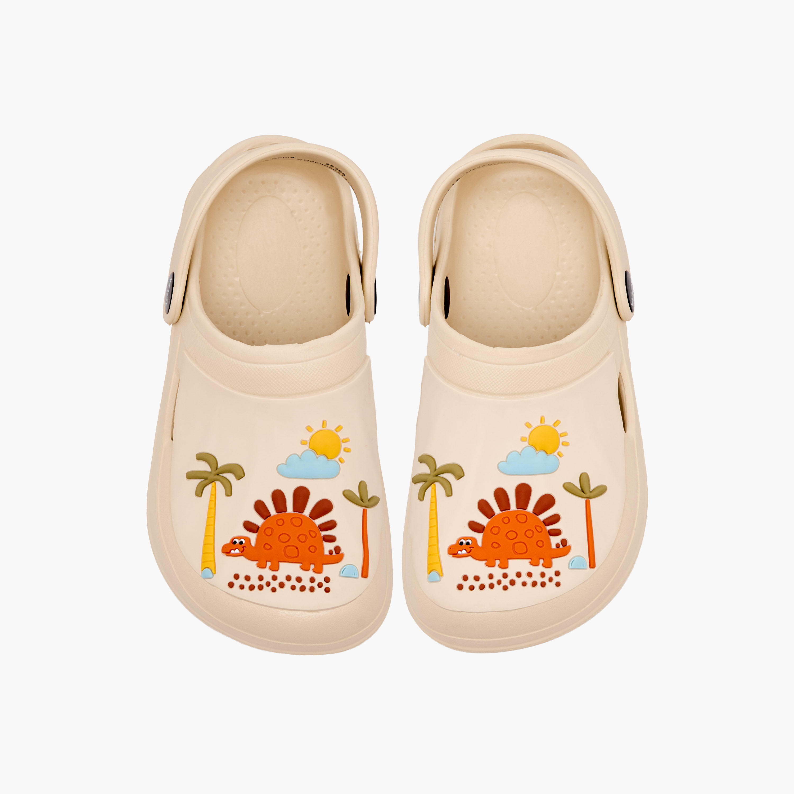 Aqua Kids Dinosaur Applique Clogs-girls-shoes-sandals-image-1