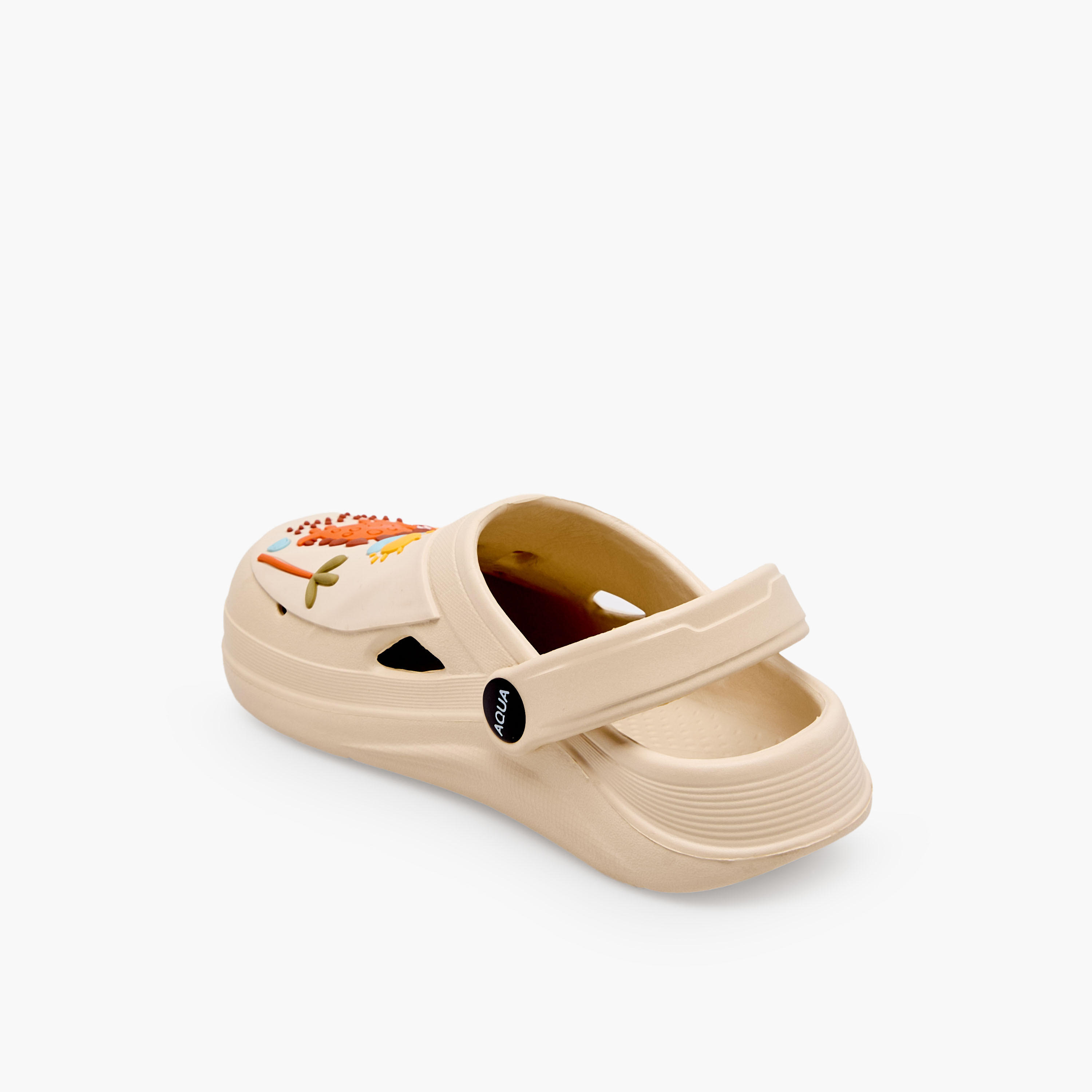 Aqua Kids Dinosaur Applique Clogs-girls-shoes-sandals-image-5