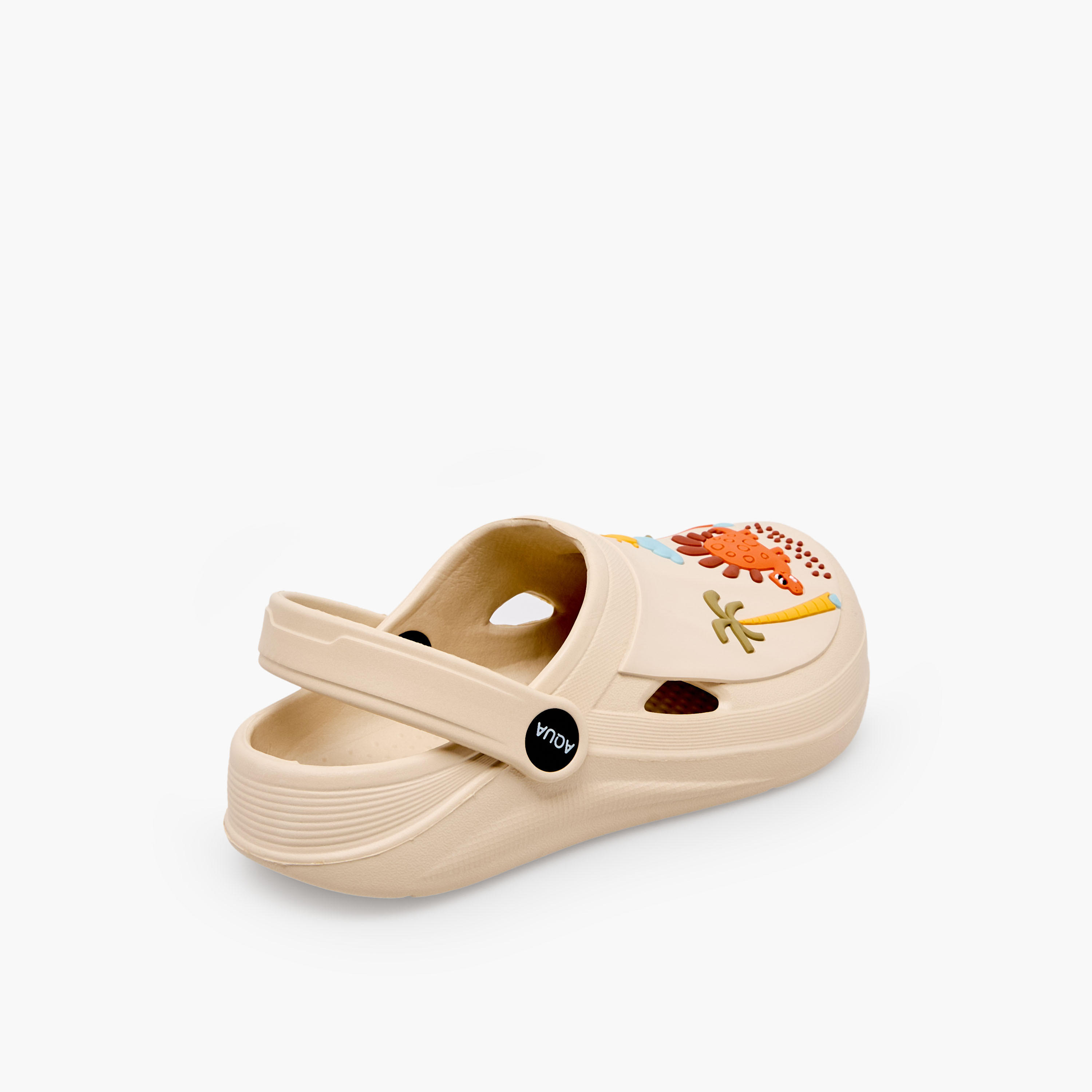 Aqua Kids Dinosaur Applique Clogs-girls-shoes-sandals-image-6