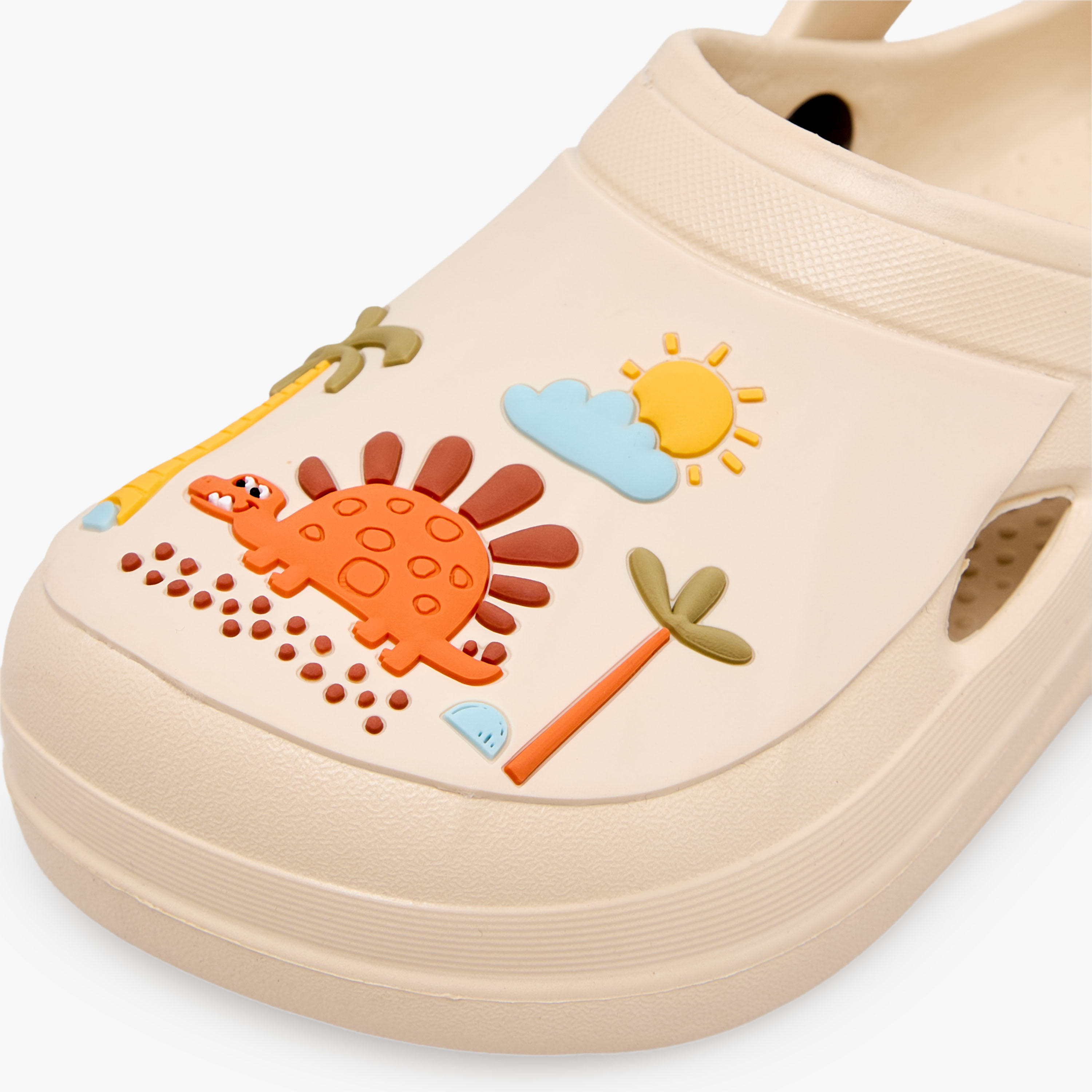 Aqua Kids Dinosaur Applique Clogs-girls-shoes-sandals-image-7