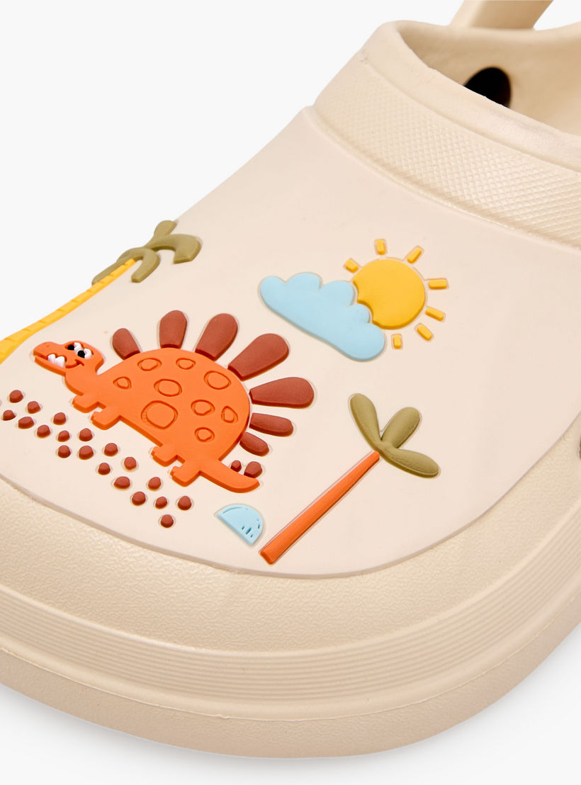 Aqua Kids Dinosaur Applique Clogs-girls-shoes-sandals-image-7