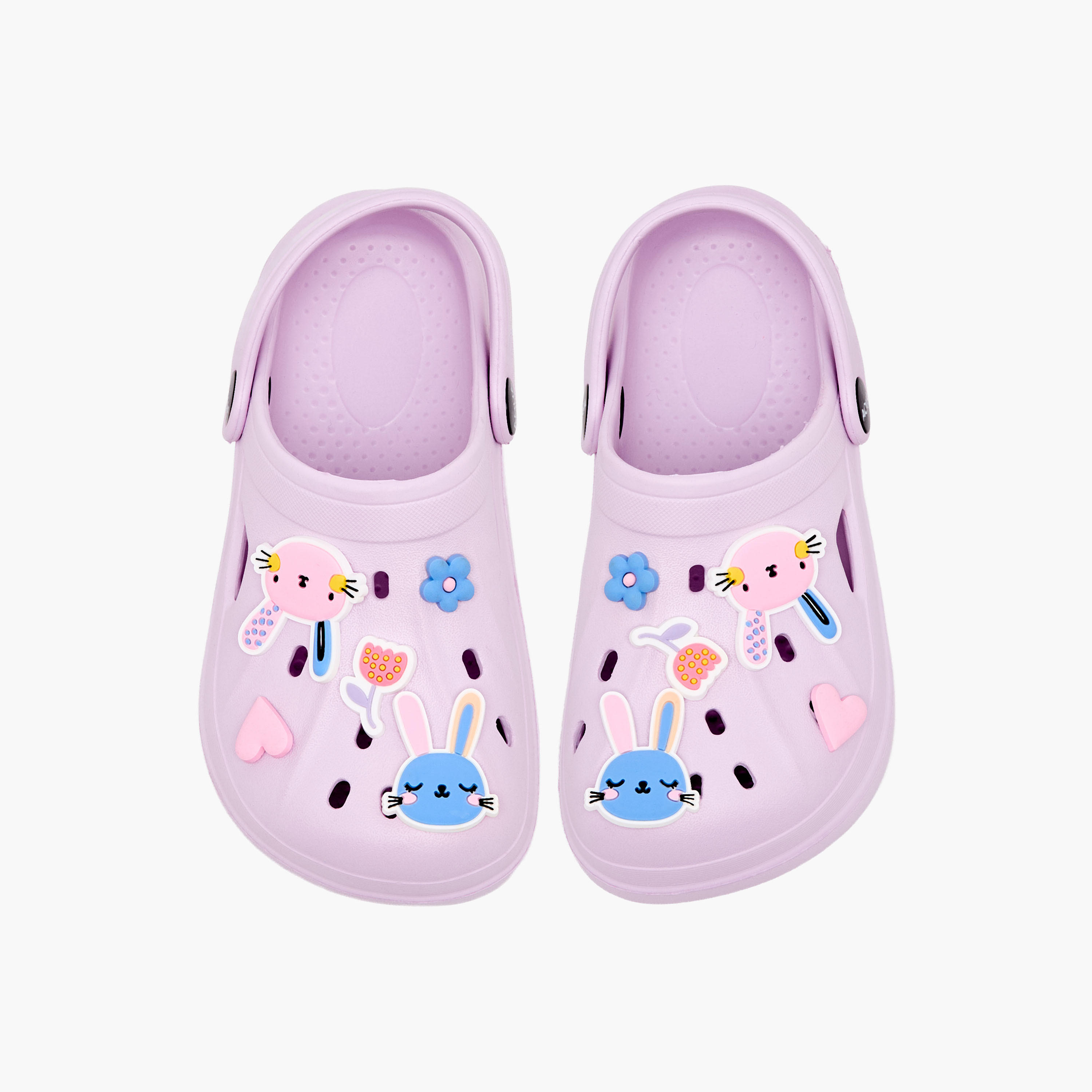Aqua Girls Applique Detail Clogs-girls-shoes-sandals-image-1