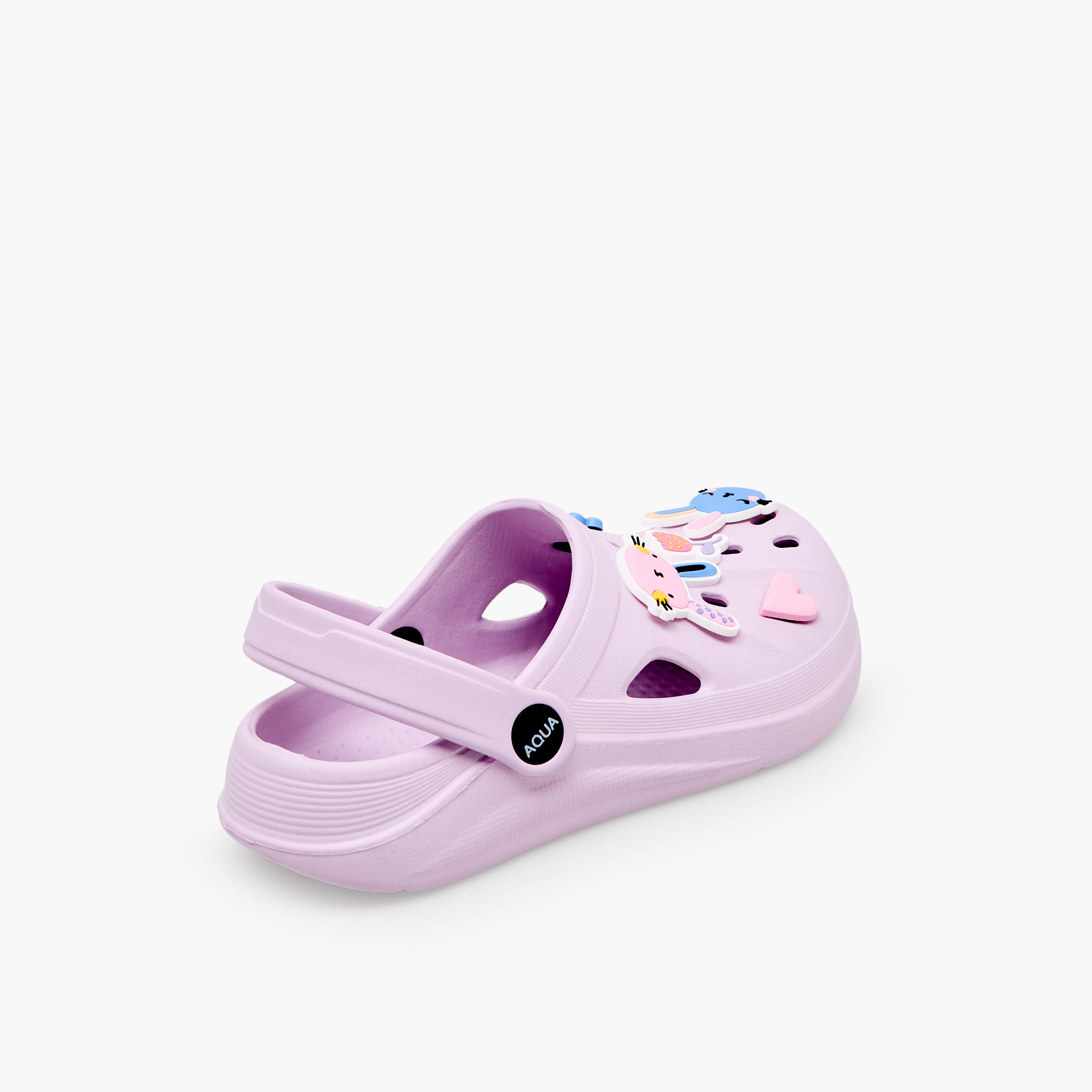 Aqua Girls Applique Detail Clogs-girls-shoes-sandals-image-6