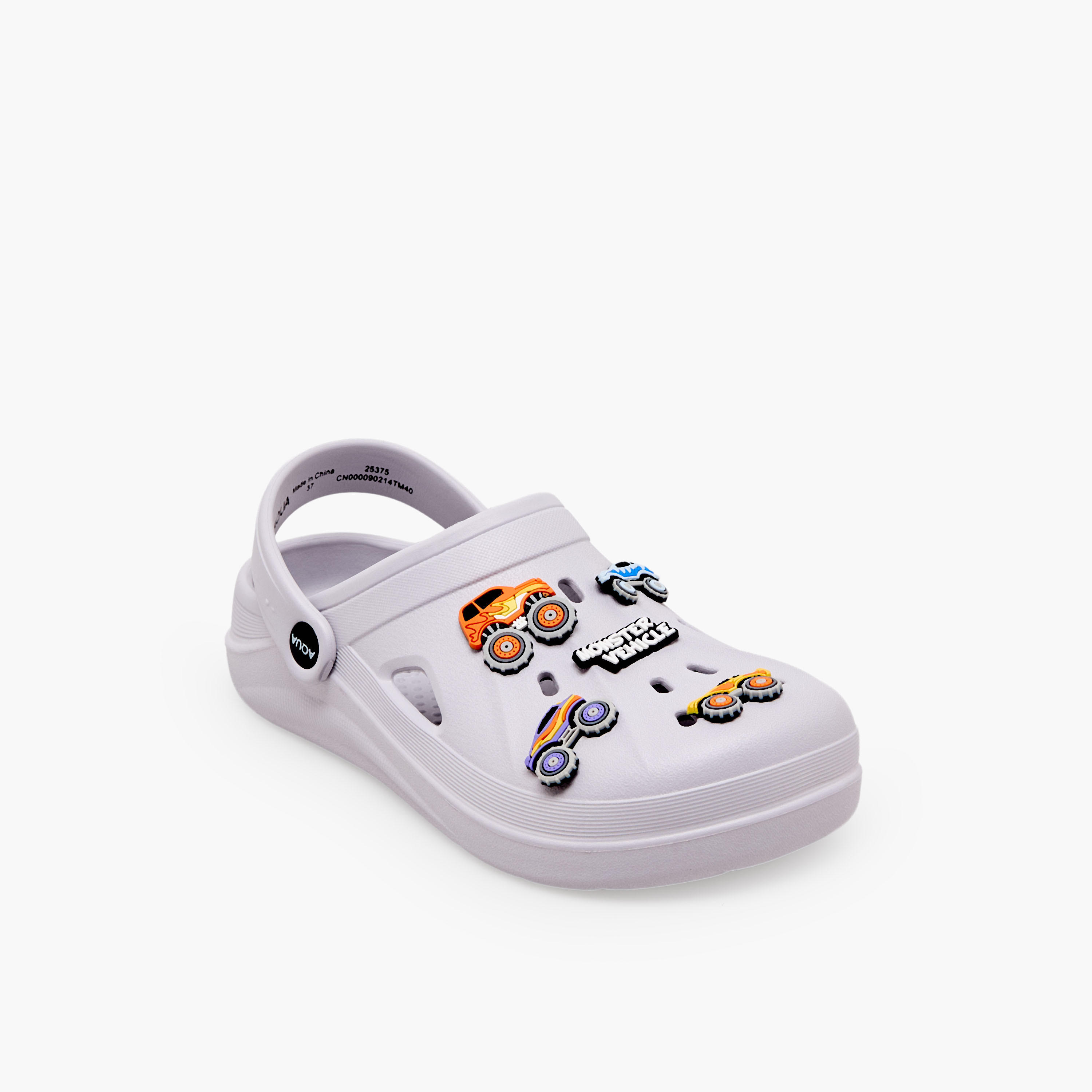 Aqua Boys Monster Trucks Jibbitz Clogs-boys-shoes-sandals-image-2