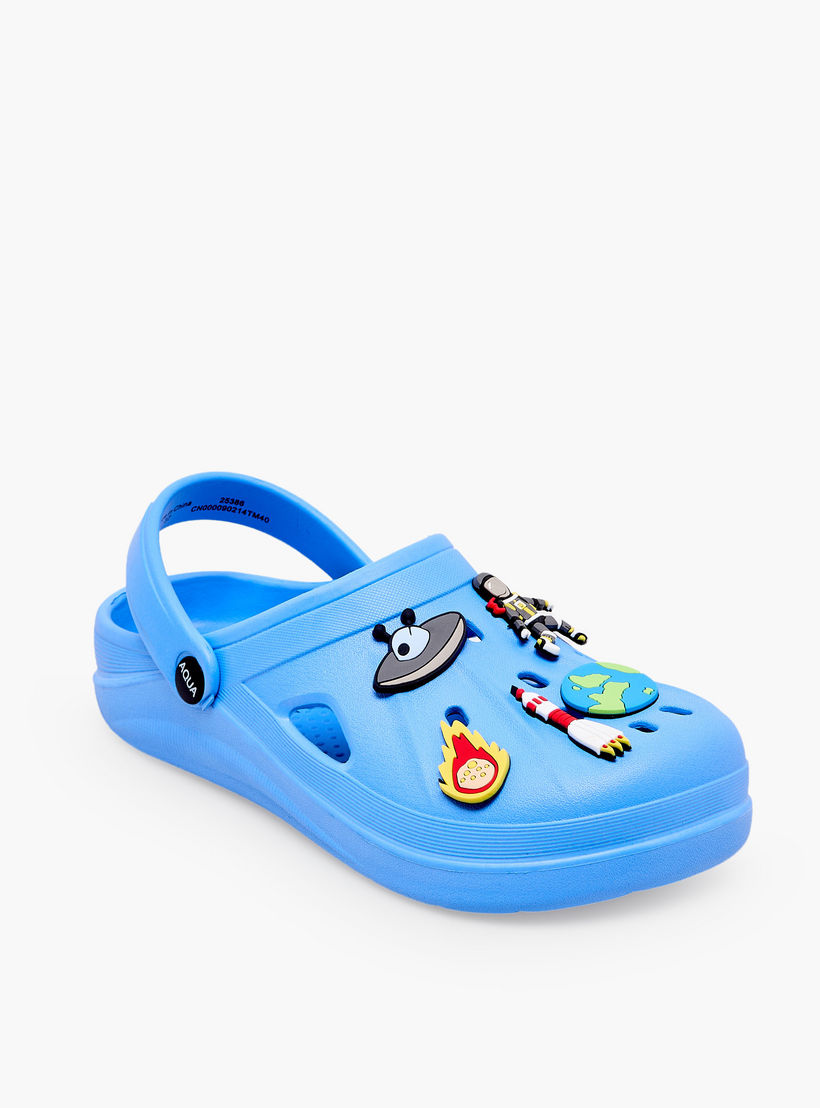 Aqua Boys Space Jibbitz Clogs-boys-shoes-sandals-image-2