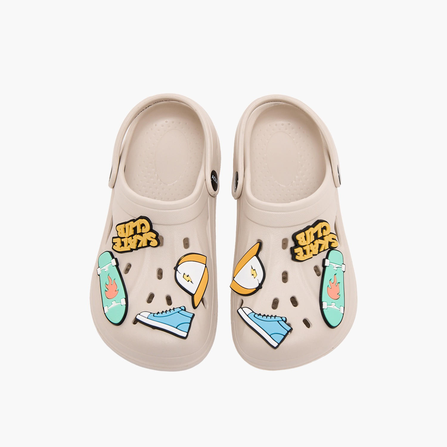 Aqua Boys Skate Jibbitz Clogs-boys-shoes-flipflopsandslides-image-1