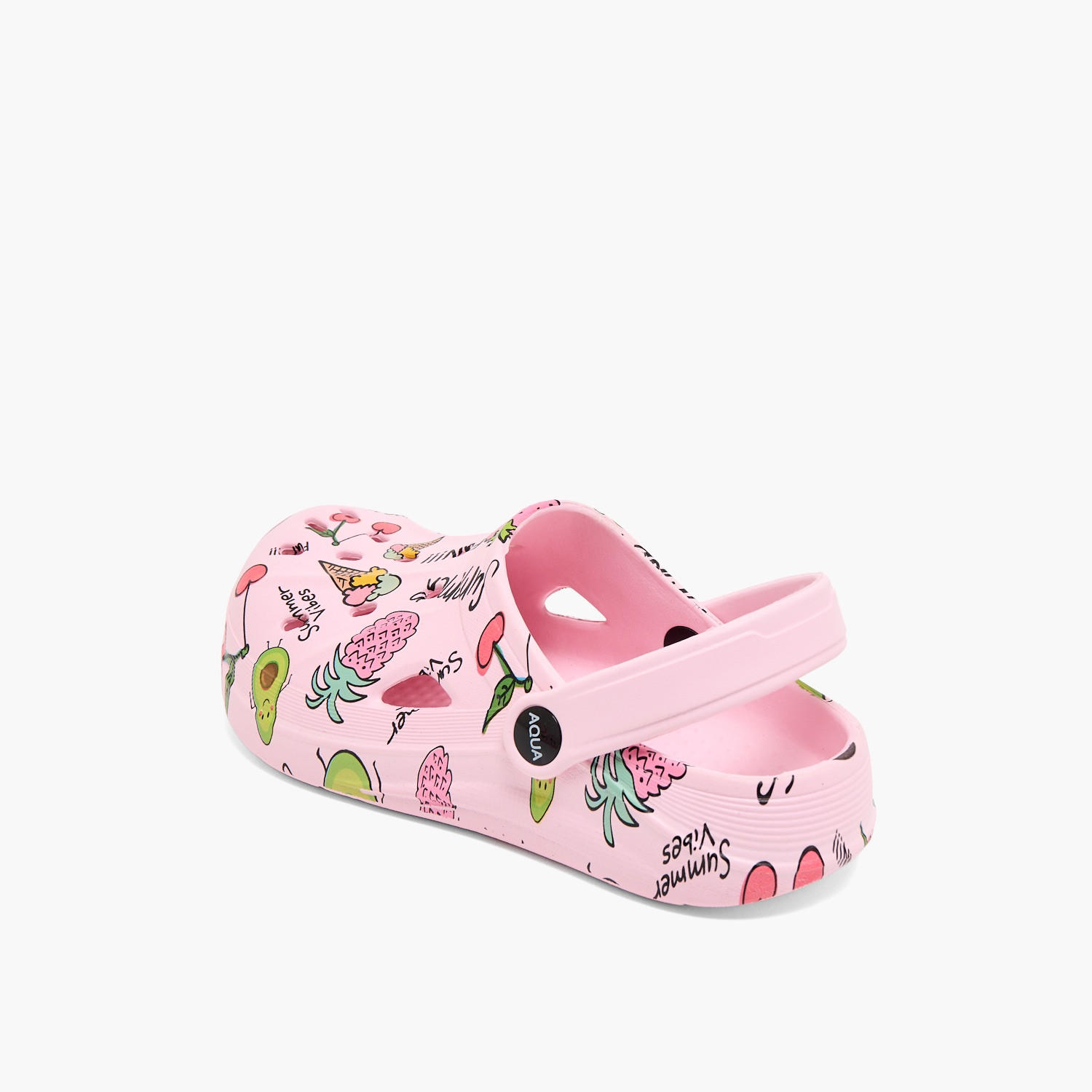 Aqua Girls Fruit Print Clogs-girls-shoes-flipflopsandslides-image-4