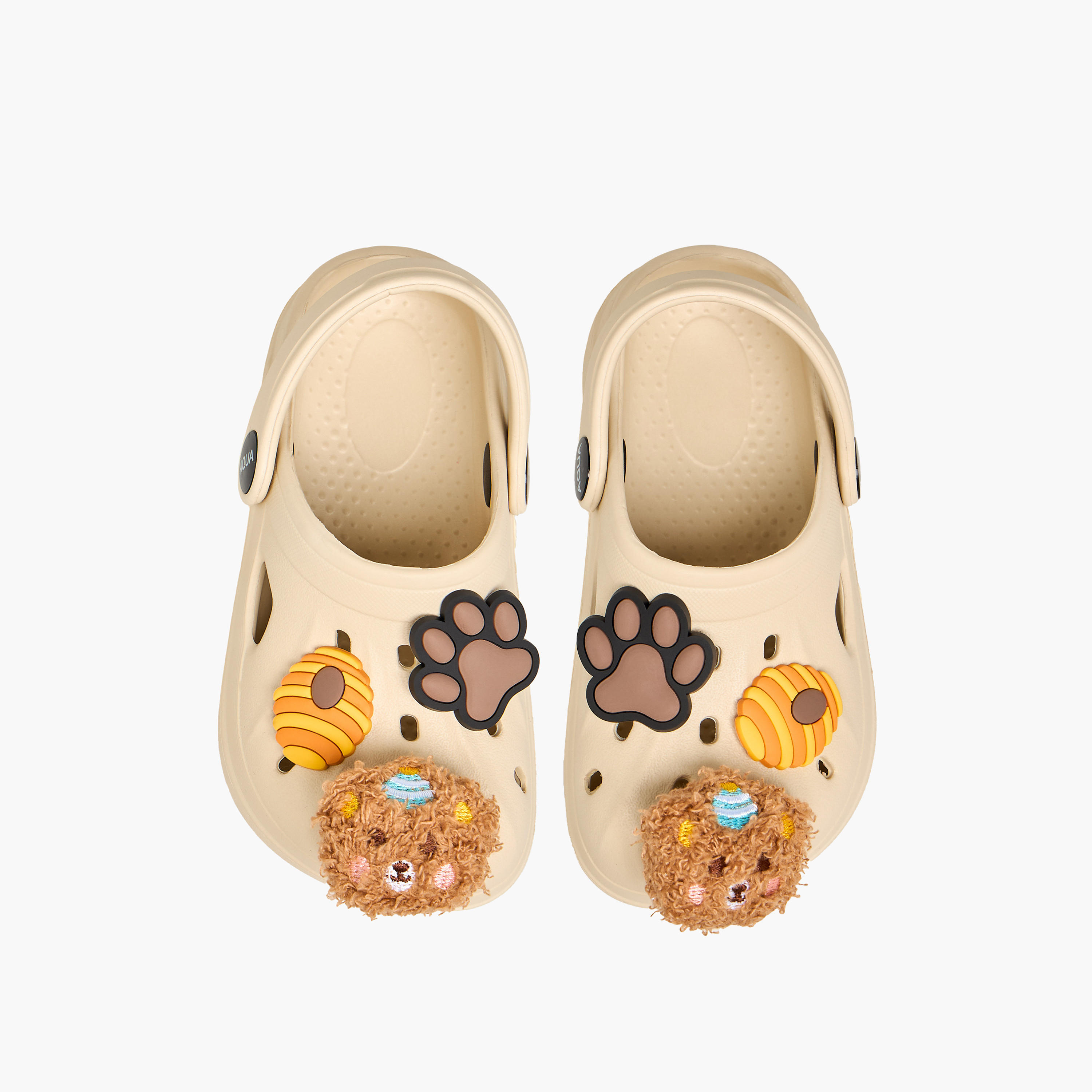 صندل كلوج بزخارف دب للبنات من أكوا-girls-shoes-flipflopsandslides-image-1