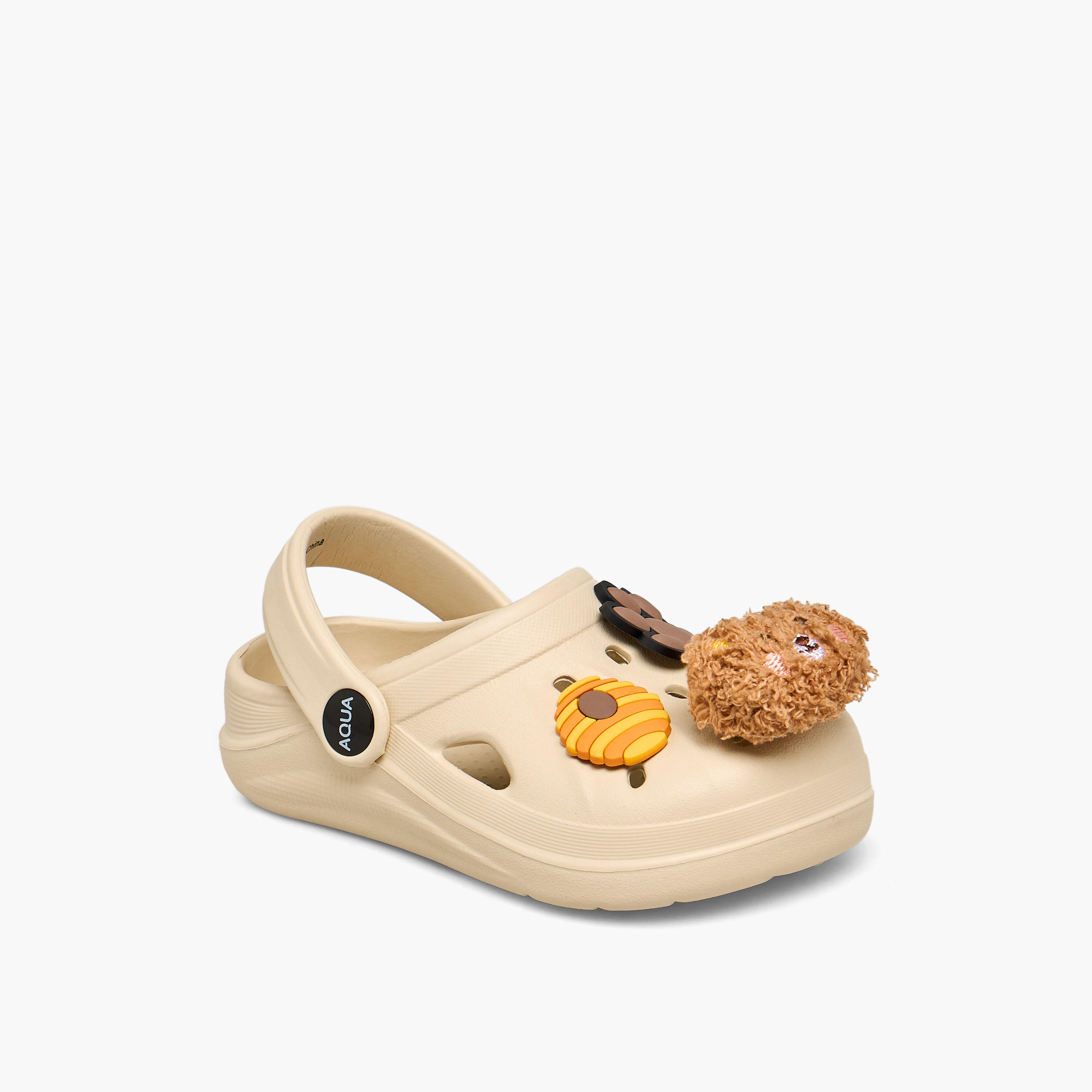 صندل كلوج بزخارف دب للبنات من أكوا-girls-shoes-flipflopsandslides-image-2
