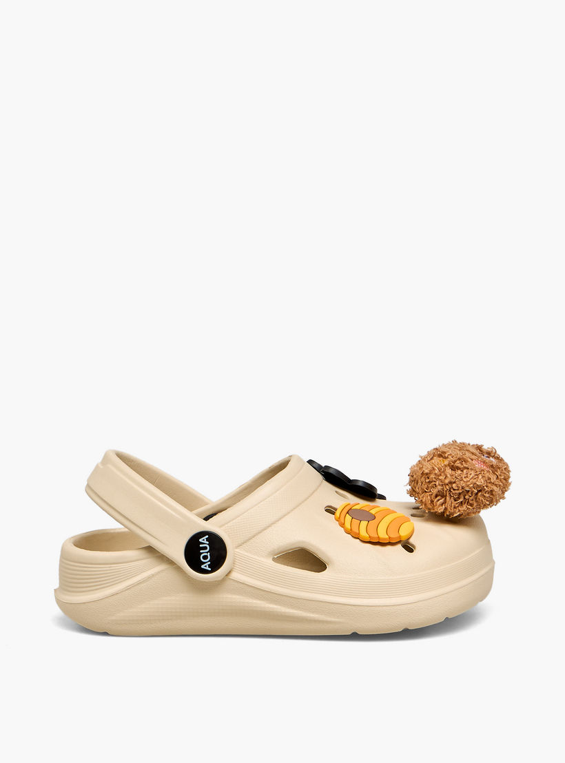 صندل كلوج بزخارف دب للبنات من أكوا-girls-shoes-flipflopsandslides-image-3