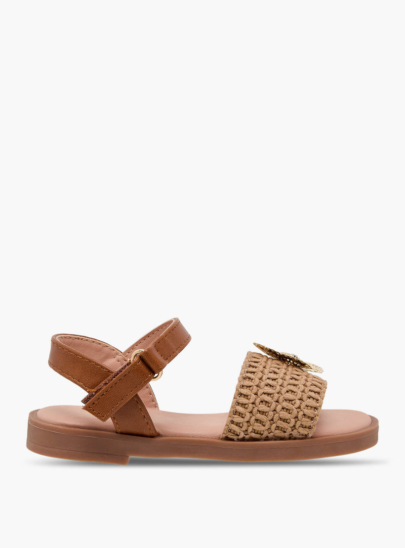 صندل بشريط إغلاق لاصق للبنات من فلورا بيلا-girls-shoes-sandals-image-2