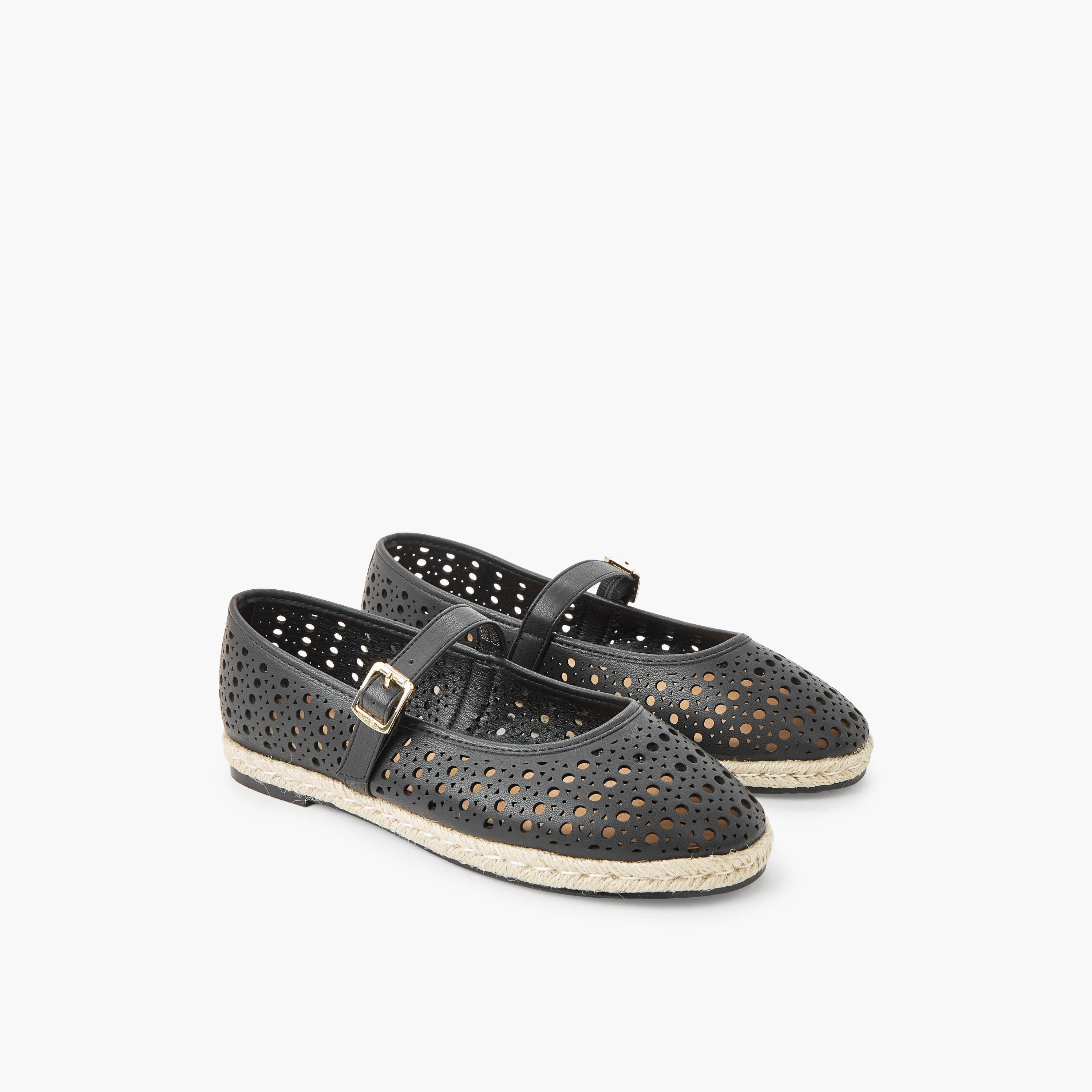 حذاء ماري جين إسبادريل بتفاصيل مثقبة للنساء من بيبرمنت-women-shoes-flats-espadrilles-image-1