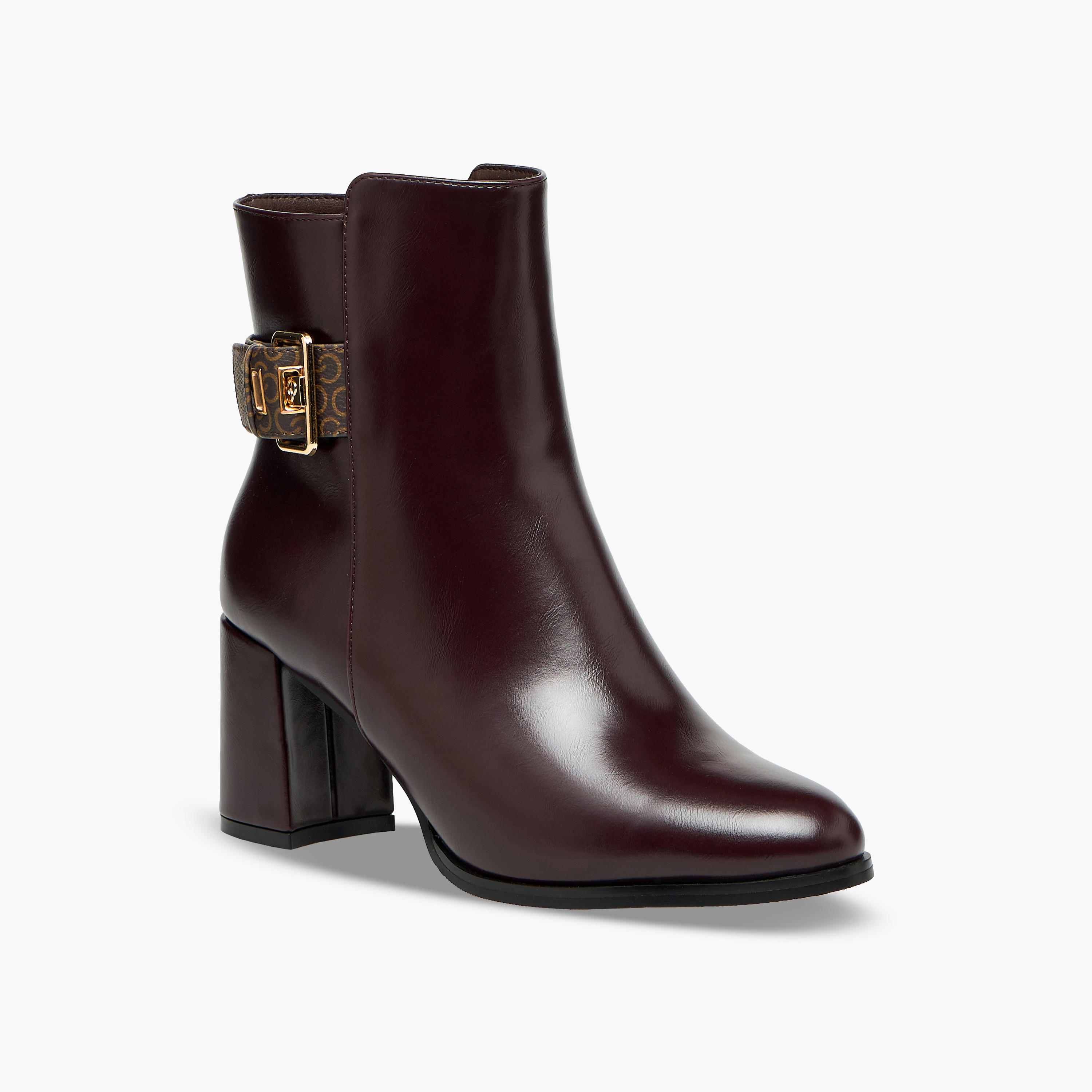 Celeste Women Buckled Block Heel Boots-women-shoes-boots-image-2