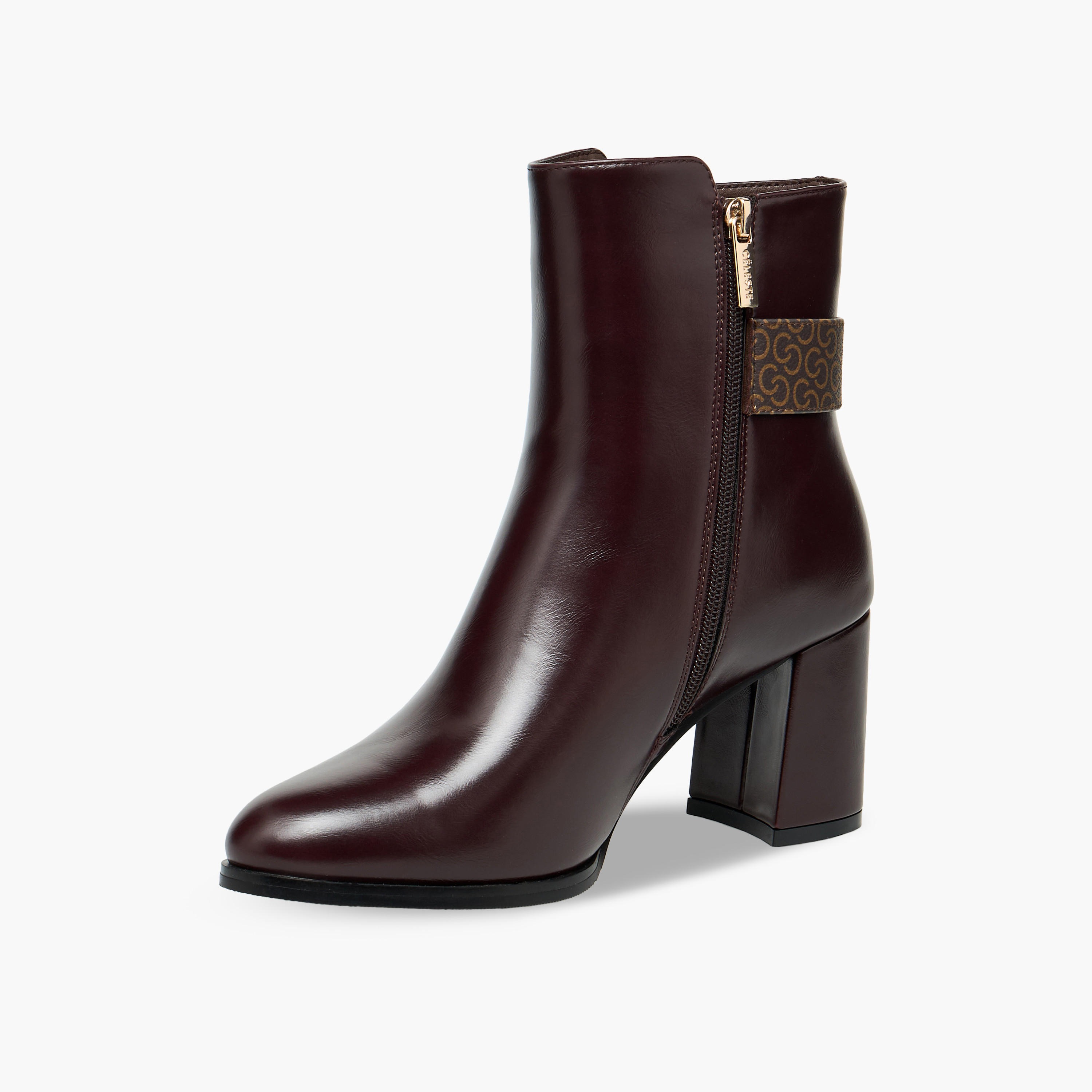 Celeste Women Buckled Block Heel Boots-women-shoes-boots-image-4
