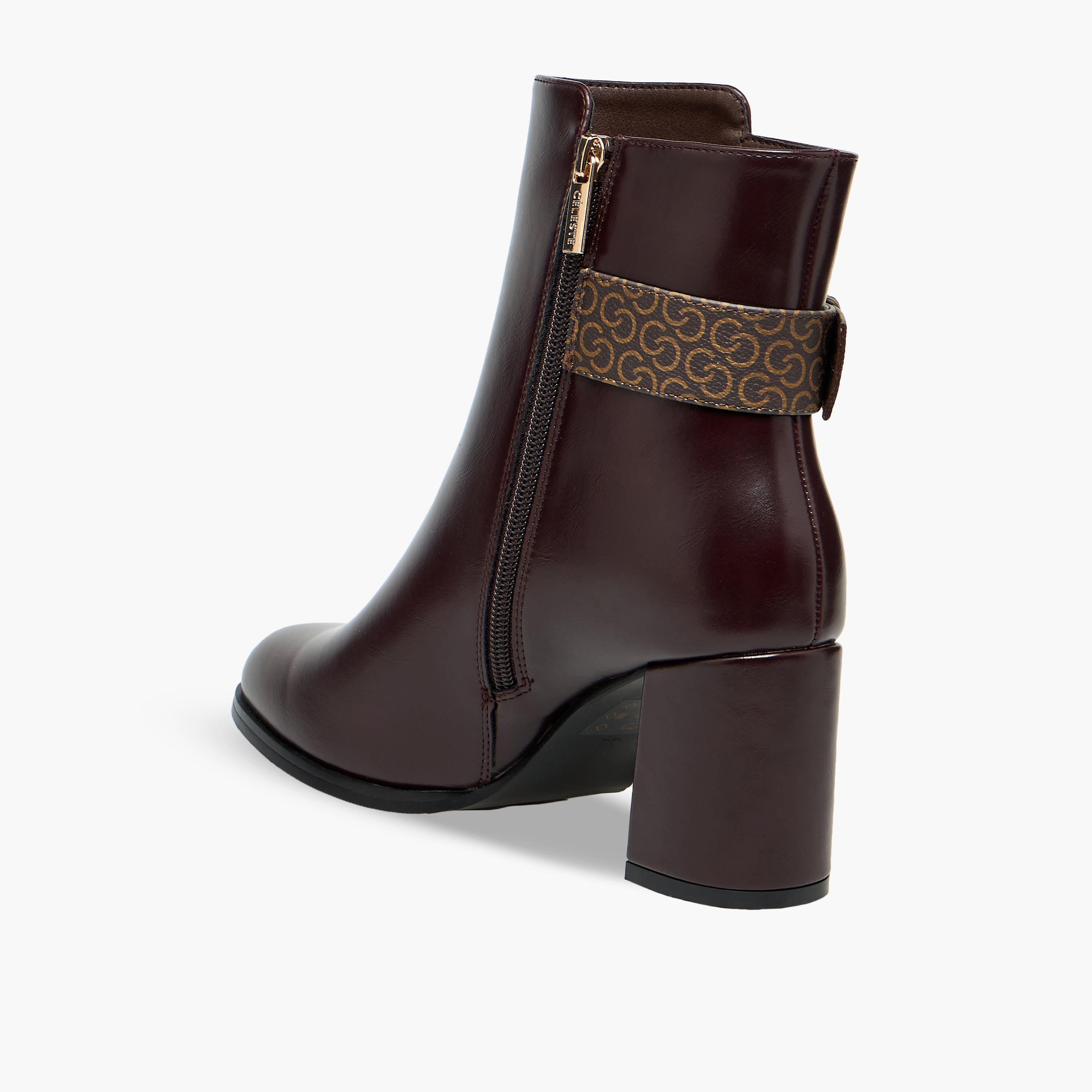 Celeste Women Buckled Block Heel Boots-women-shoes-boots-image-5