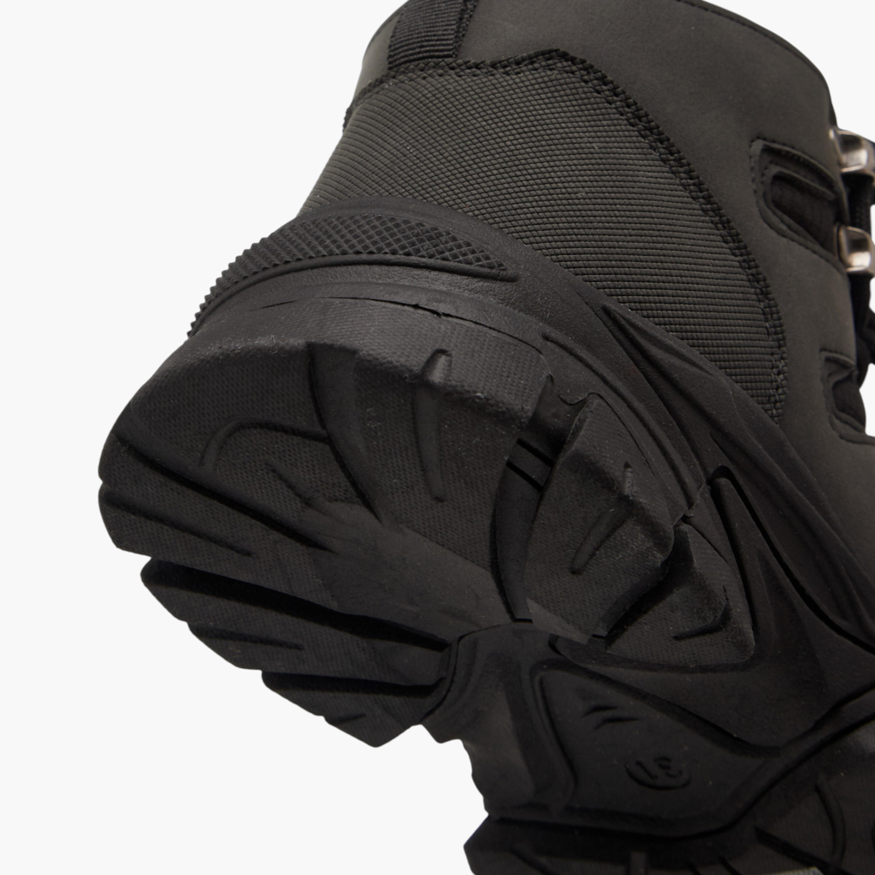 LBL by Shoexpress Panelled Boots with Zip Closure-boys-shoes-boots-image-5