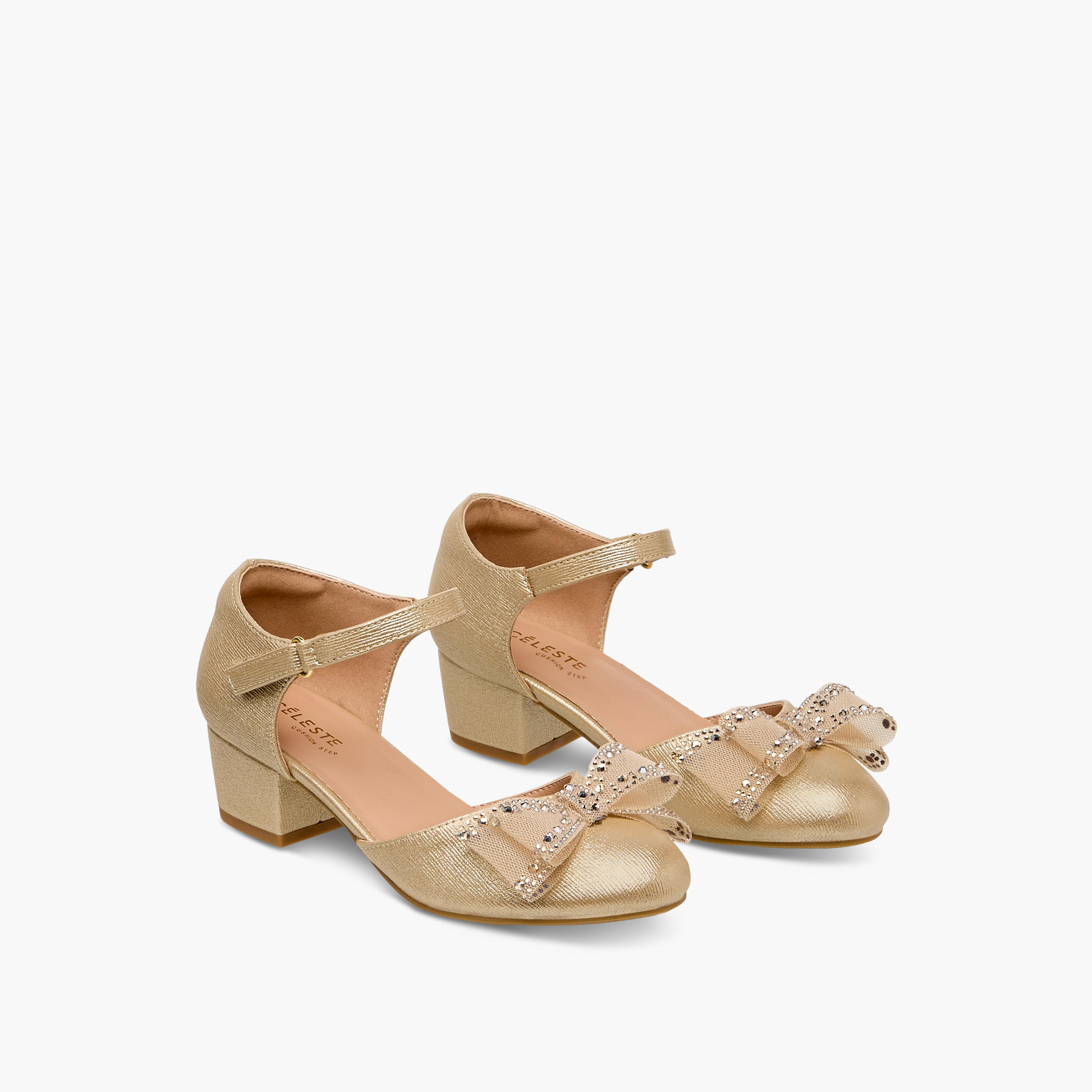 Celeste Girls Block Heel Sandals-girls-shoes-sandals-image-1