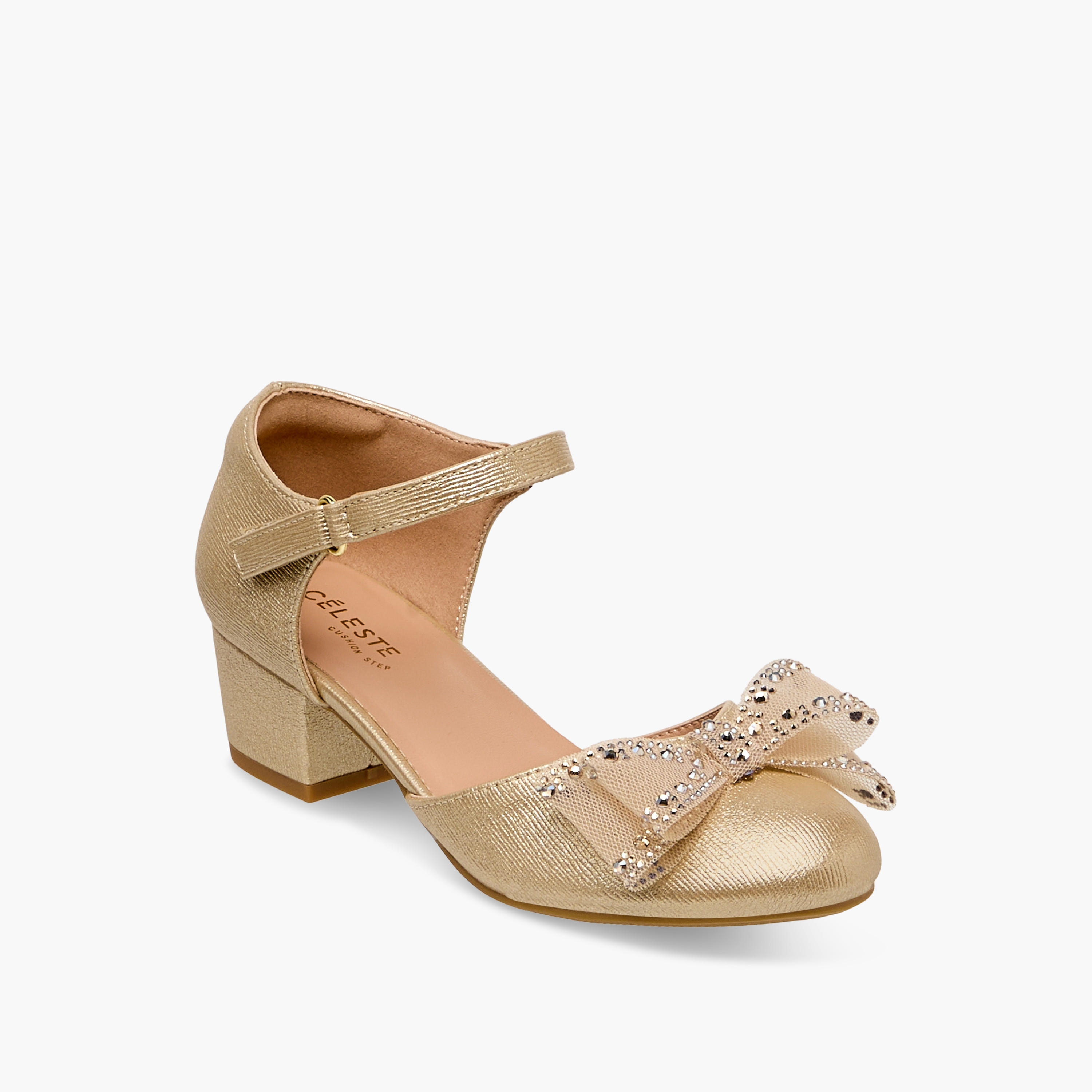 Celeste Girls Block Heel Sandals-girls-shoes-sandals-image-2