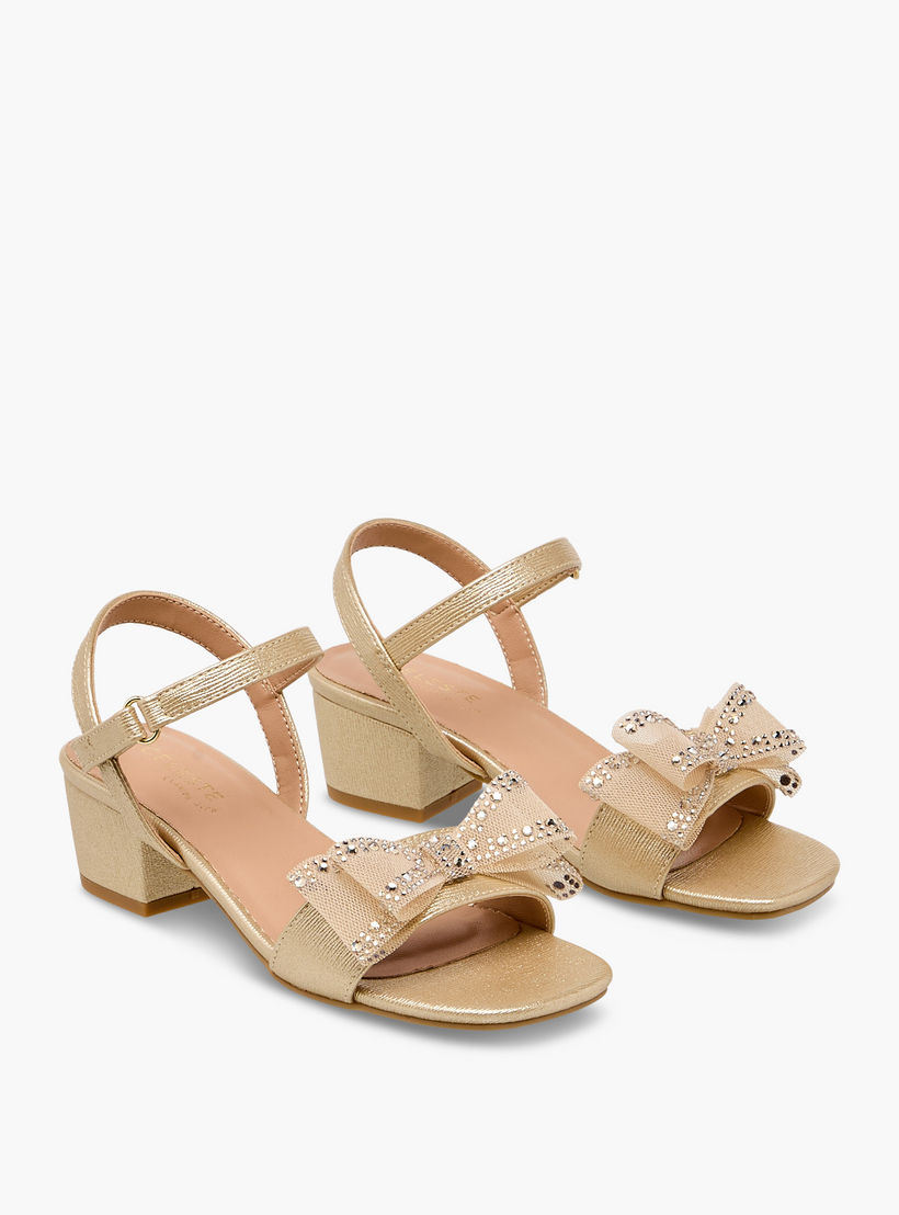 Celeste Girls Bow Embellished Sandals-girls-shoes-sandals-image-1