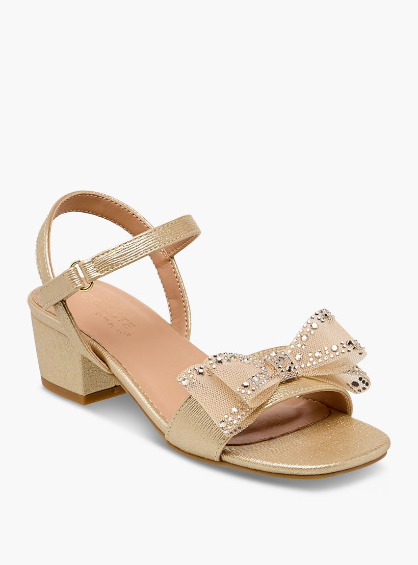 Celeste Girls Bow Embellished Sandals-girls-shoes-sandals-image-2