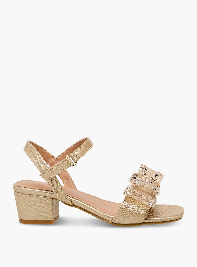 Celeste Girls Bow Embellished Sandals-girls-shoes-sandals-image-3