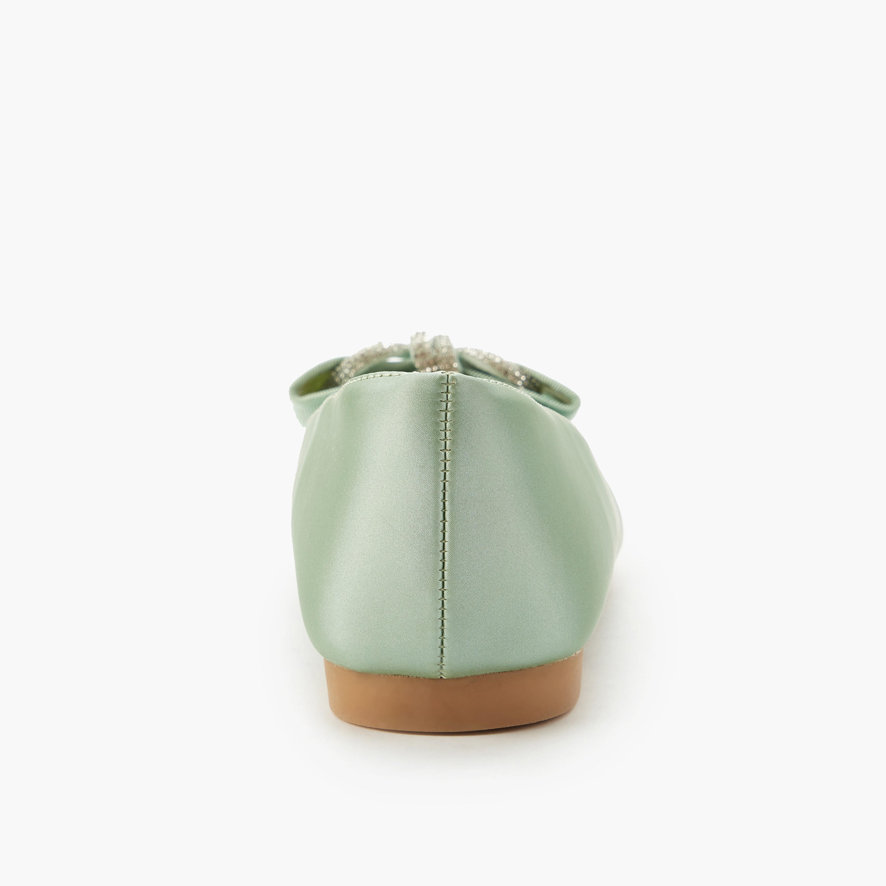 Celeste Girls Bow Embellished Ballerina Shoes-girls-shoes-ballerinas-image-4