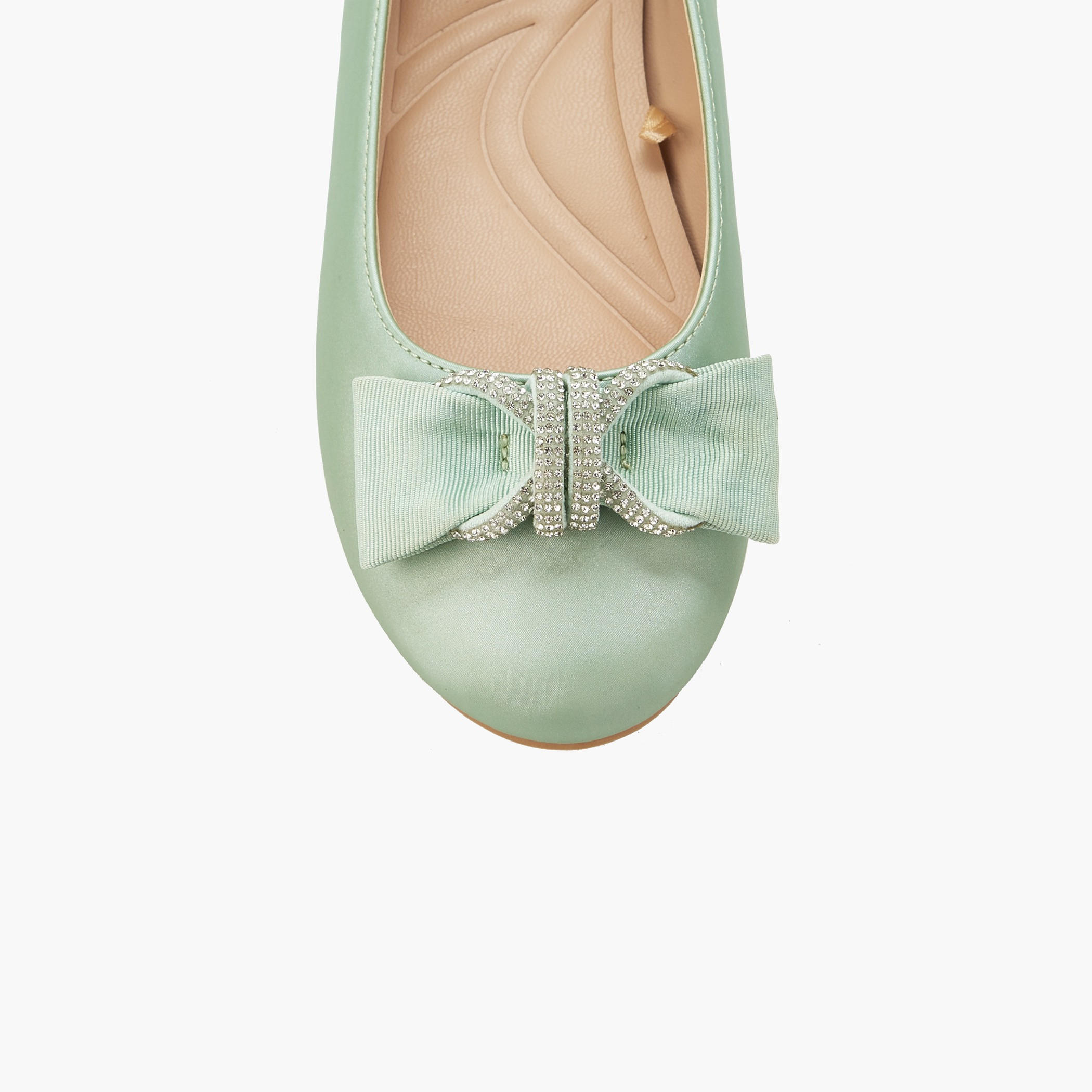 Celeste Girls Bow Embellished Ballerina Shoes-girls-shoes-ballerinas-image-5