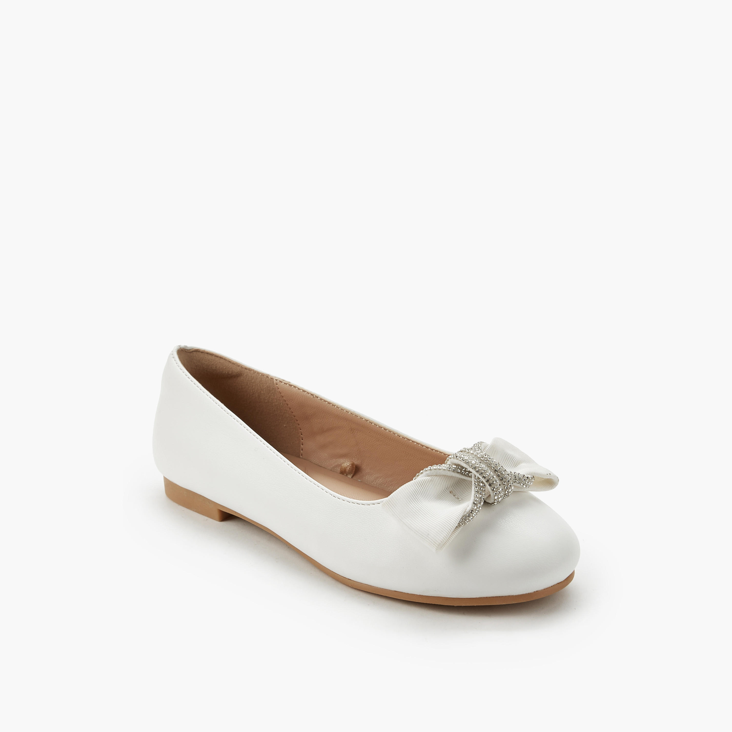Celeste Girls Bow Embellished Ballerina Shoes-girls-shoes-ballerinas-image-3