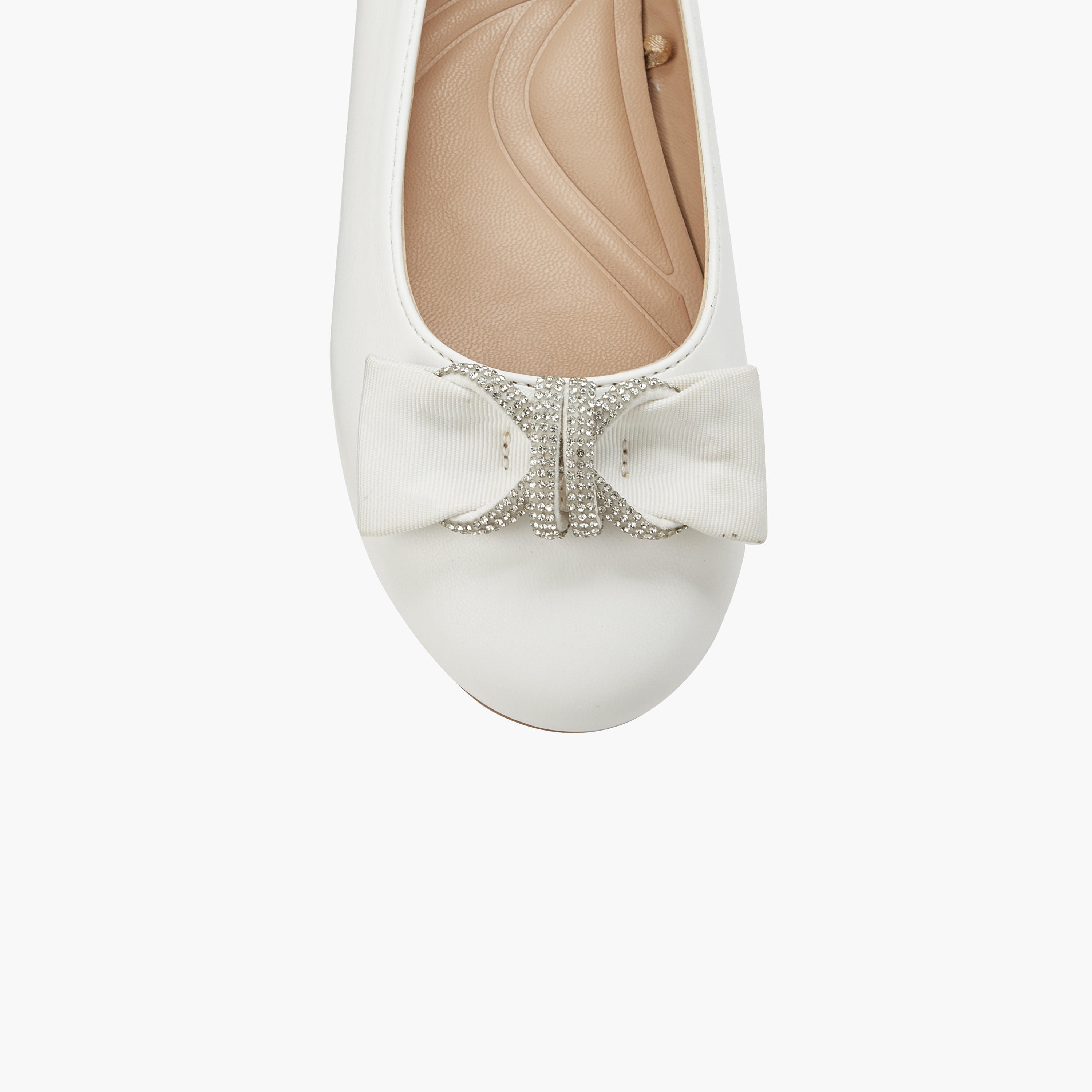 Celeste Girls Bow Embellished Ballerina Shoes-girls-shoes-ballerinas-image-5