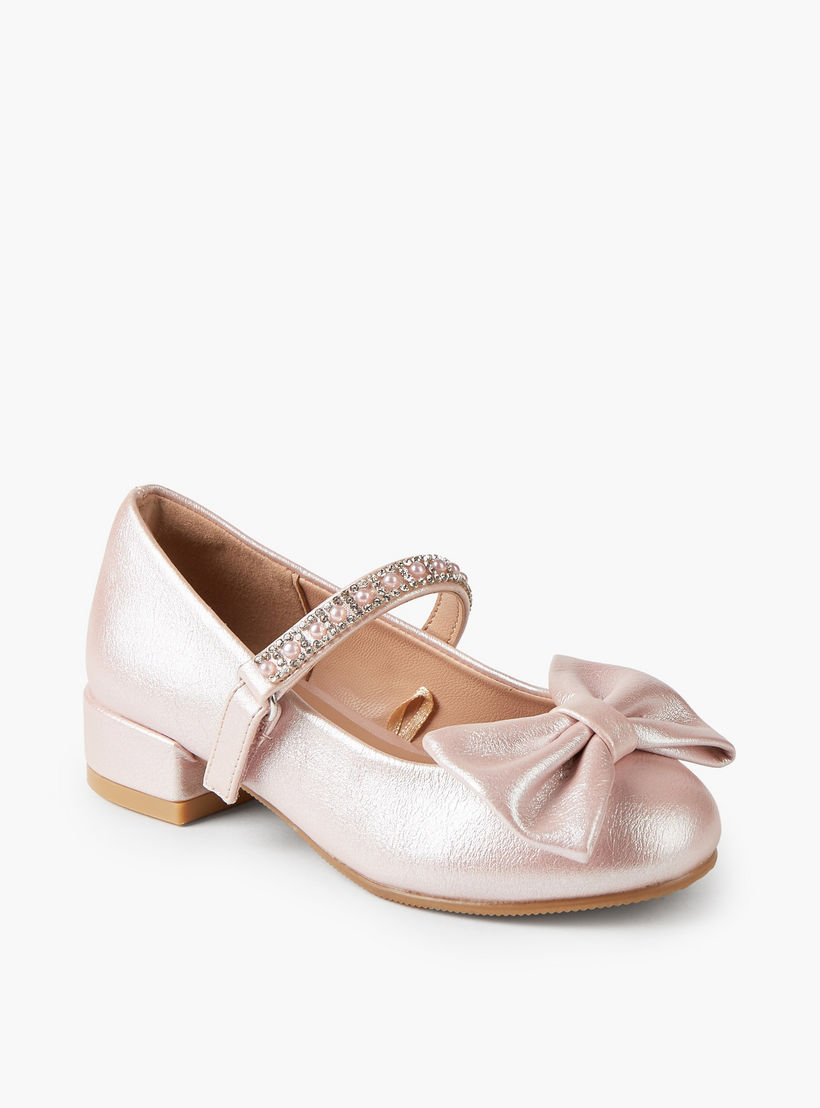 حذاء ماري جين مزين بفيونكة للبنات من سيليست-girls-shoes-maryjanes-image-2