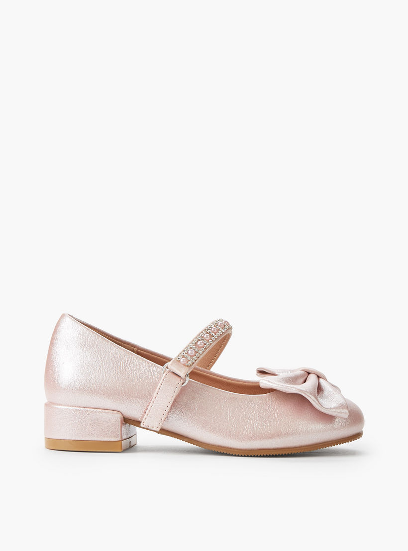 حذاء ماري جين مزين بفيونكة للبنات من سيليست-girls-shoes-maryjanes-image-3