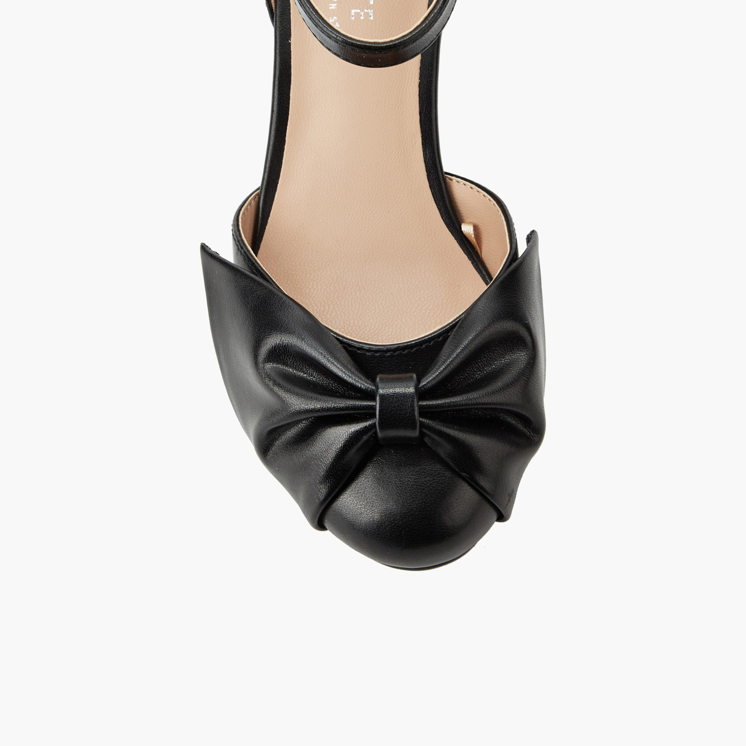 Celeste Girls Twisted Bow Detail Block Heel Sandals-girls-shoes-sandals-image-5