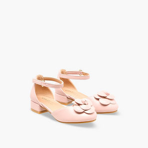 Celeste Girls Block Heel Ankle Strap Shoes-girls-shoes-image-1