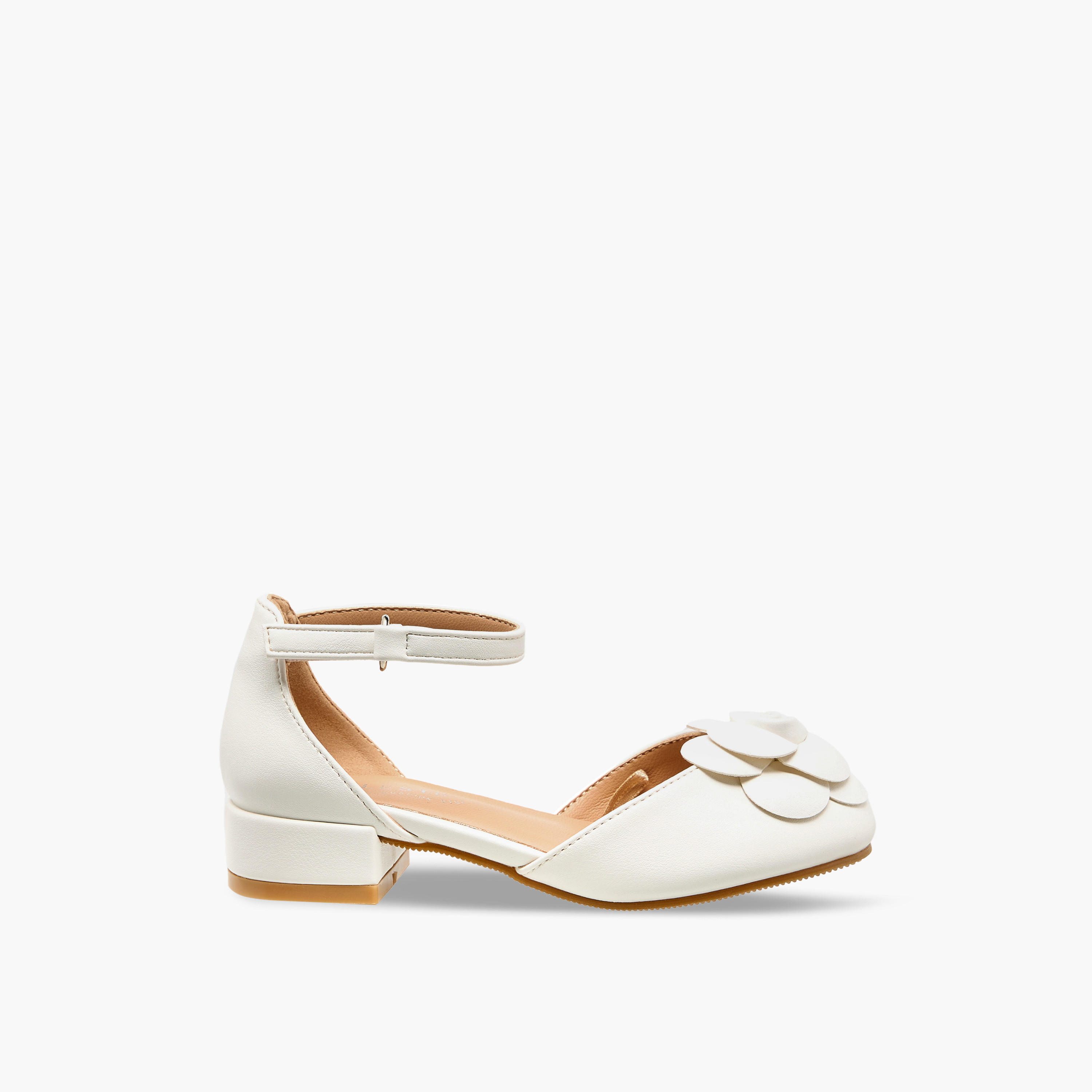 Celeste Girls Block Heel Ankle Strap Shoes-girls-shoes-sandals-image-3