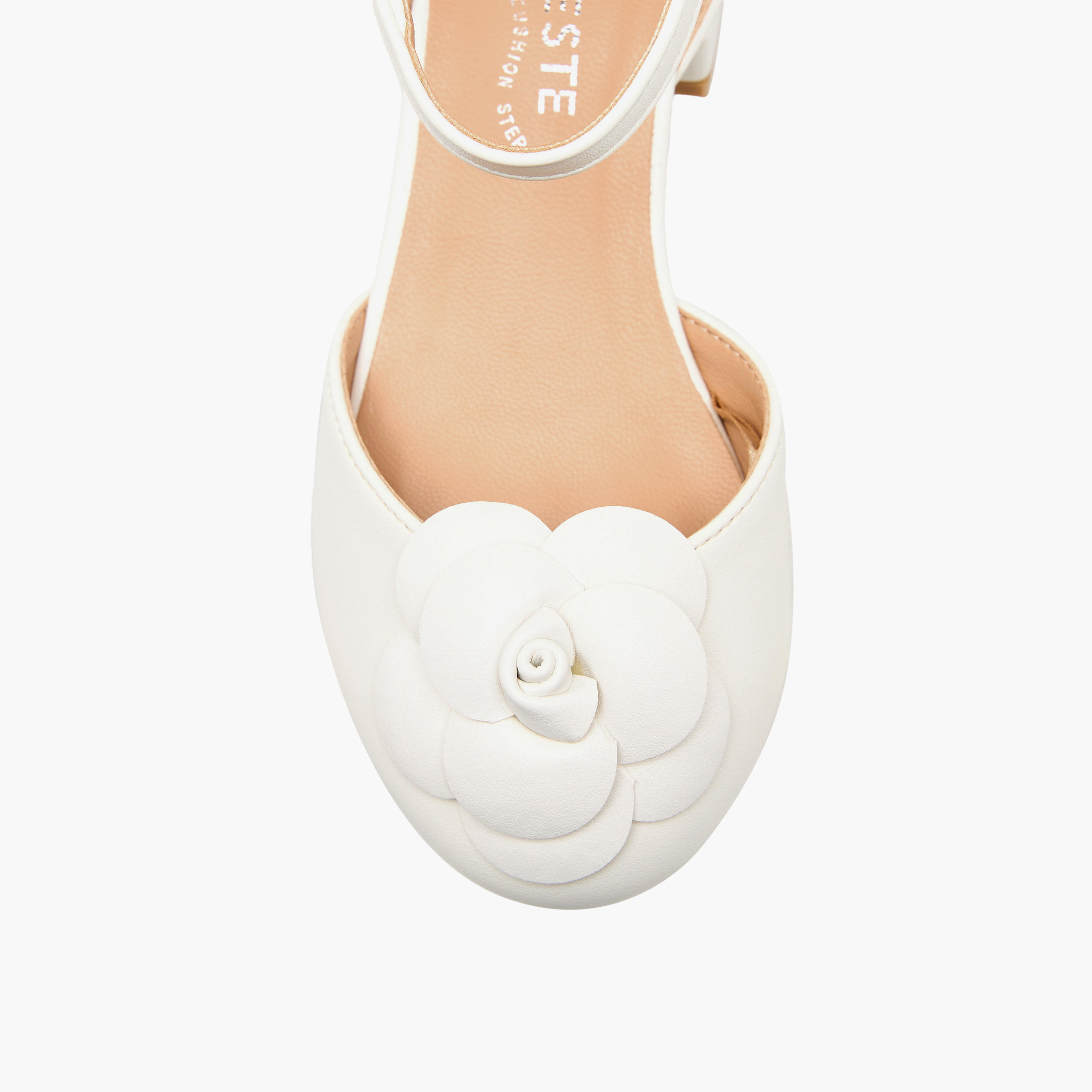Celeste Girls Block Heel Ankle Strap Shoes-girls-shoes-sandals-image-4