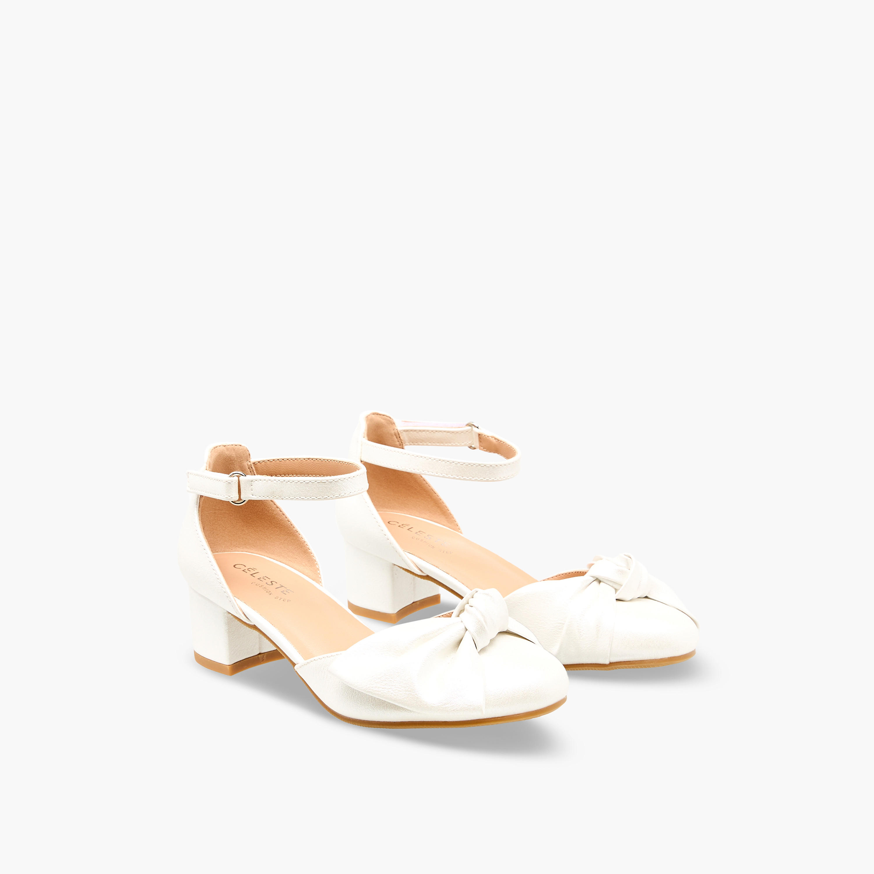 Celeste Girls Block Heel Ankle Strap Shoes-girls-shoes-sandals-image-1