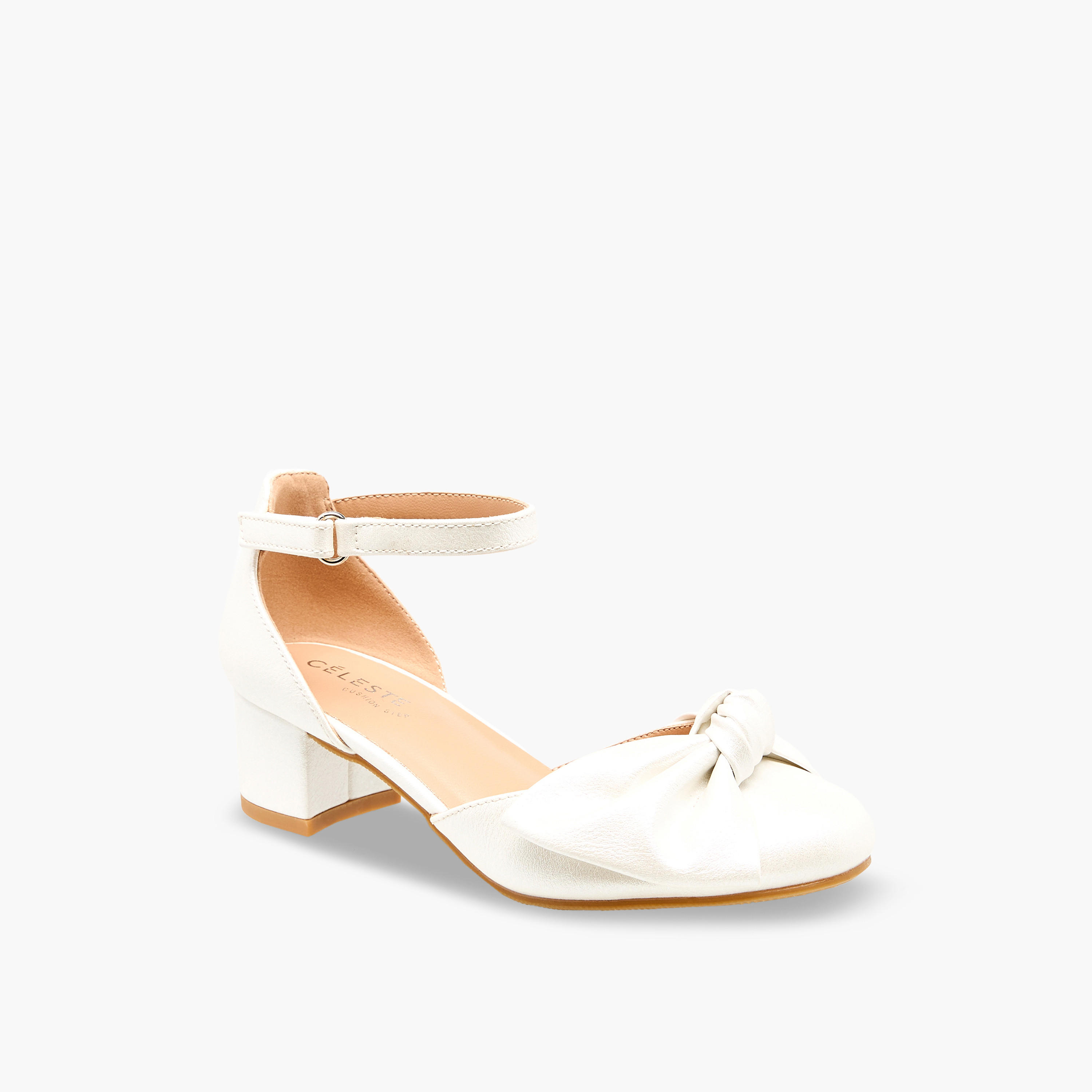 Celeste Girls Block Heel Ankle Strap Shoes-girls-shoes-sandals-image-2