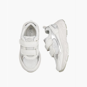 Lee Cooper Girls Panelled Hook and Loop Sneakers-girls-shoes-sneakers-image-1