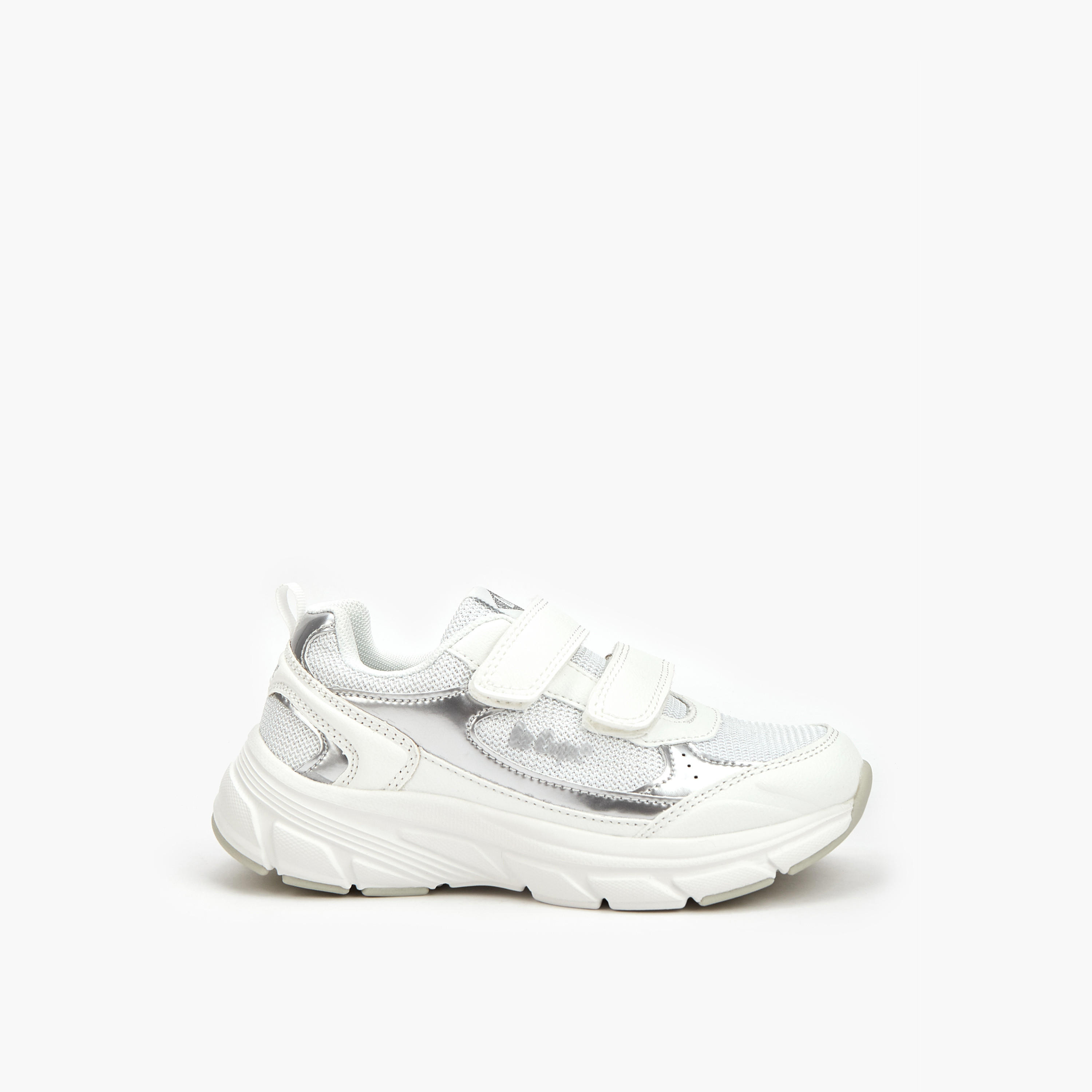 Lee Cooper Girls Panelled Hook and Loop Sneakers-girls-shoes-sneakers-image-2