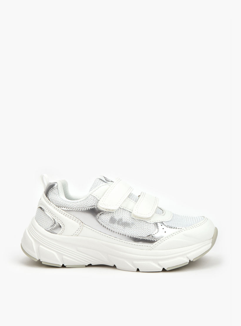 Lee Cooper Girls Panelled Hook and Loop Sneakers-girls-shoes-sneakers-image-2